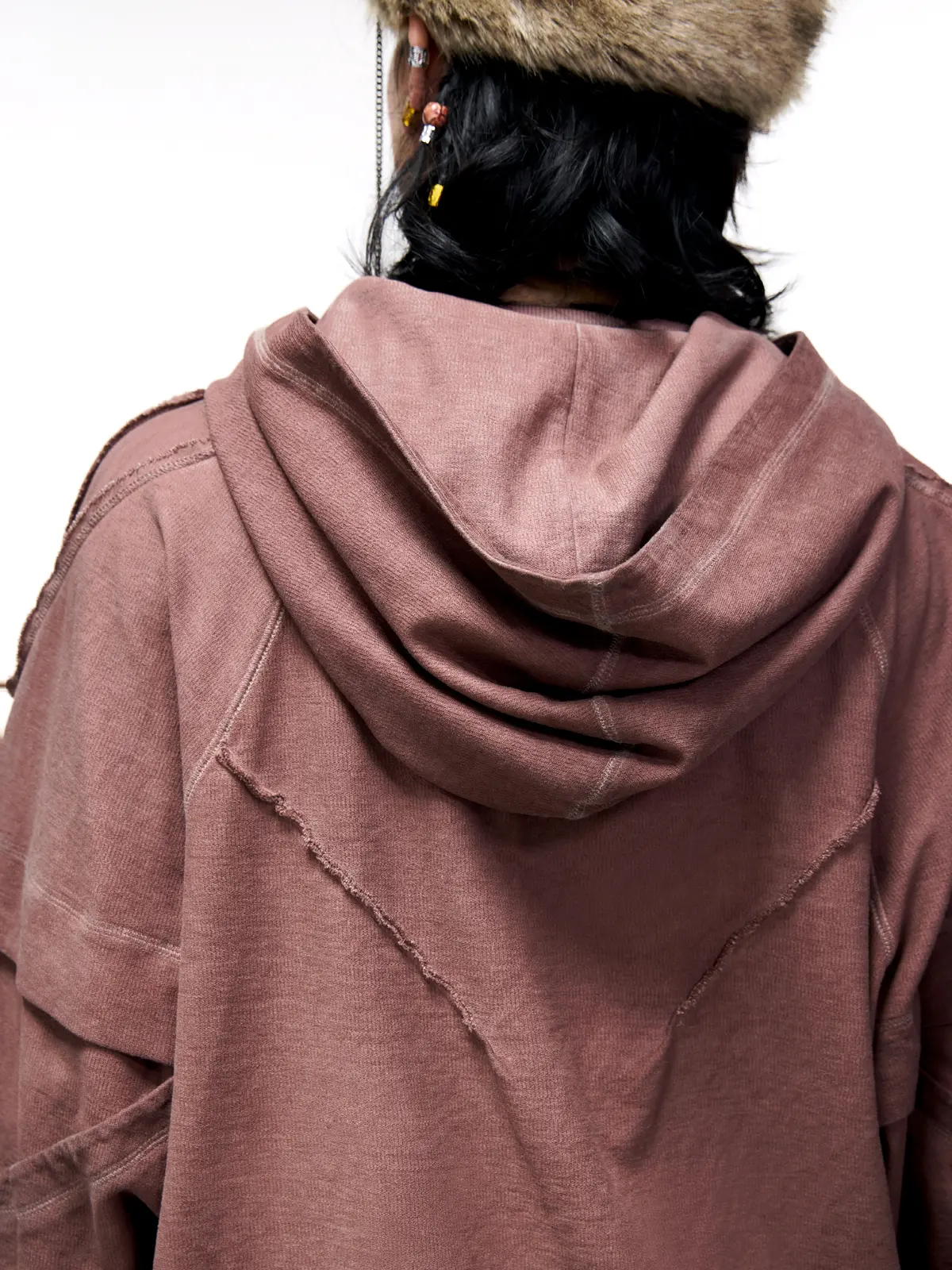 Deconstructed Hoodies with Gradient Wash - Image 12