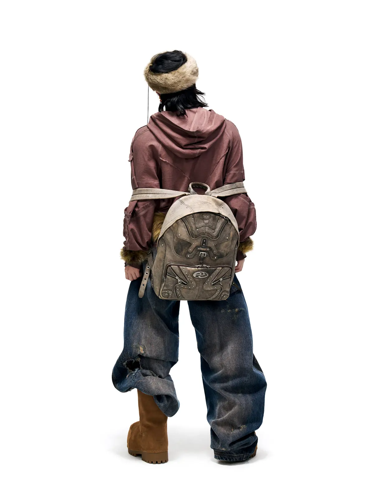 Deconstructed Hoodies with Gradient Wash - Image 16
