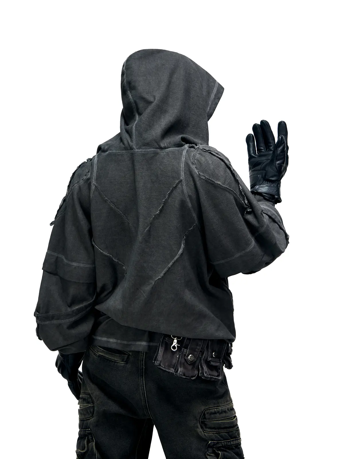 Deconstructed Hoodies with Gradient Wash - Image 4