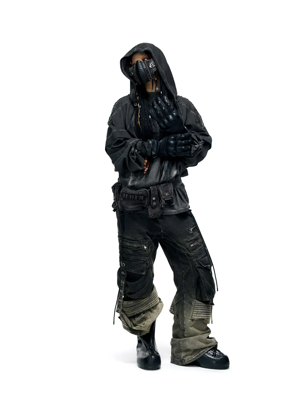Deconstructed Hoodies with Gradient Wash - Image 6