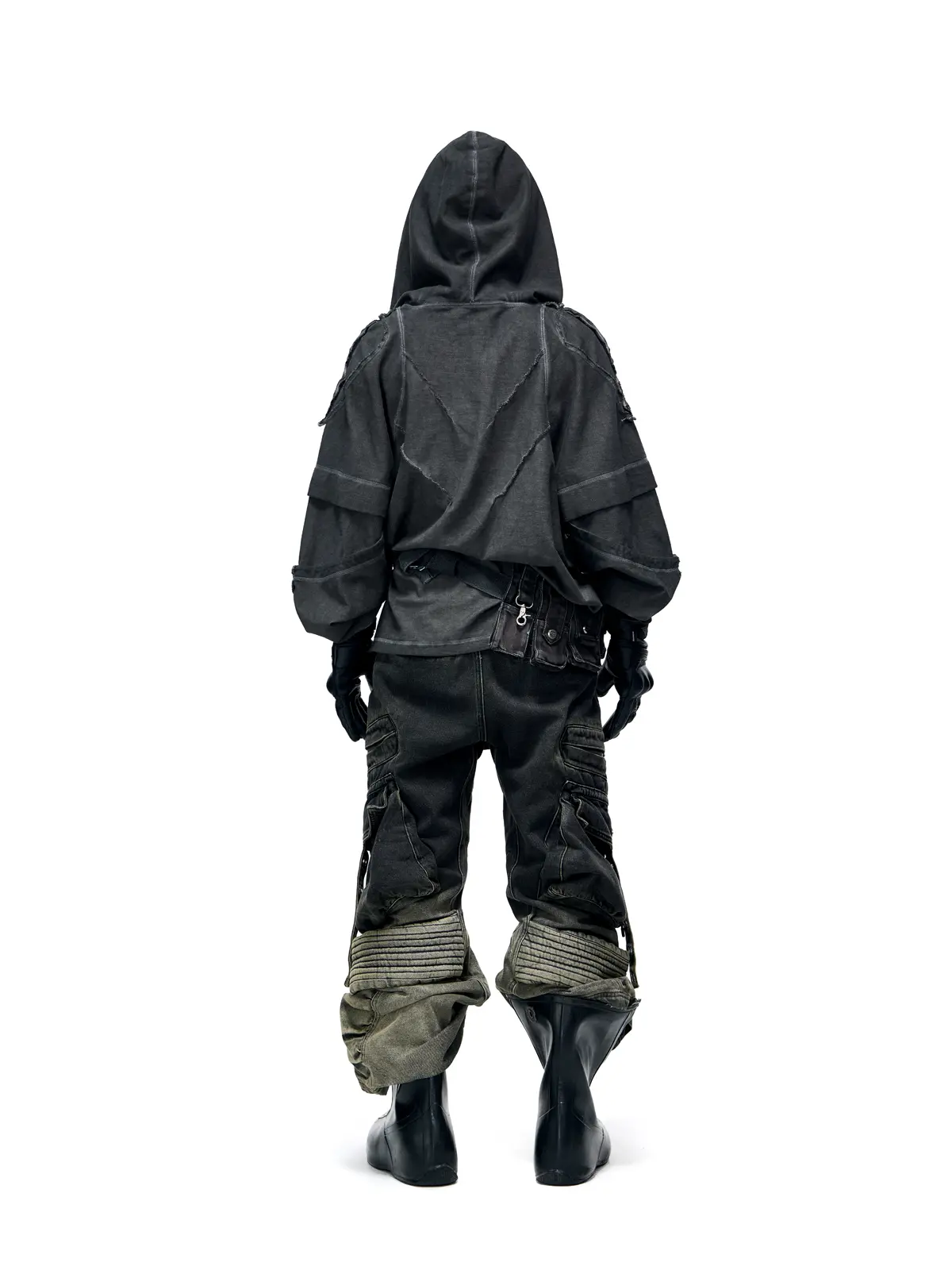Deconstructed Hoodies with Gradient Wash - Image 7