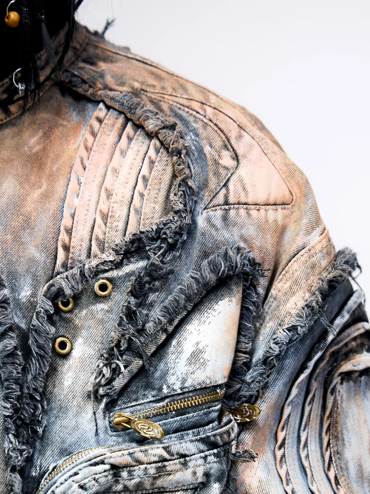 Graffiti Mud Wash Denim Jacket (only 60 pieces) - Image 6
