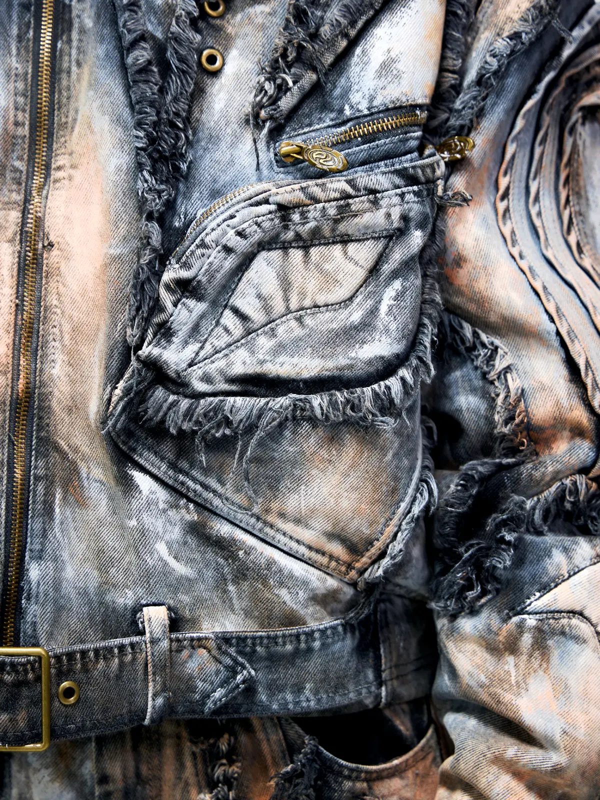 Graffiti Mud Wash Denim Jacket (only 60 pieces) - Image 7
