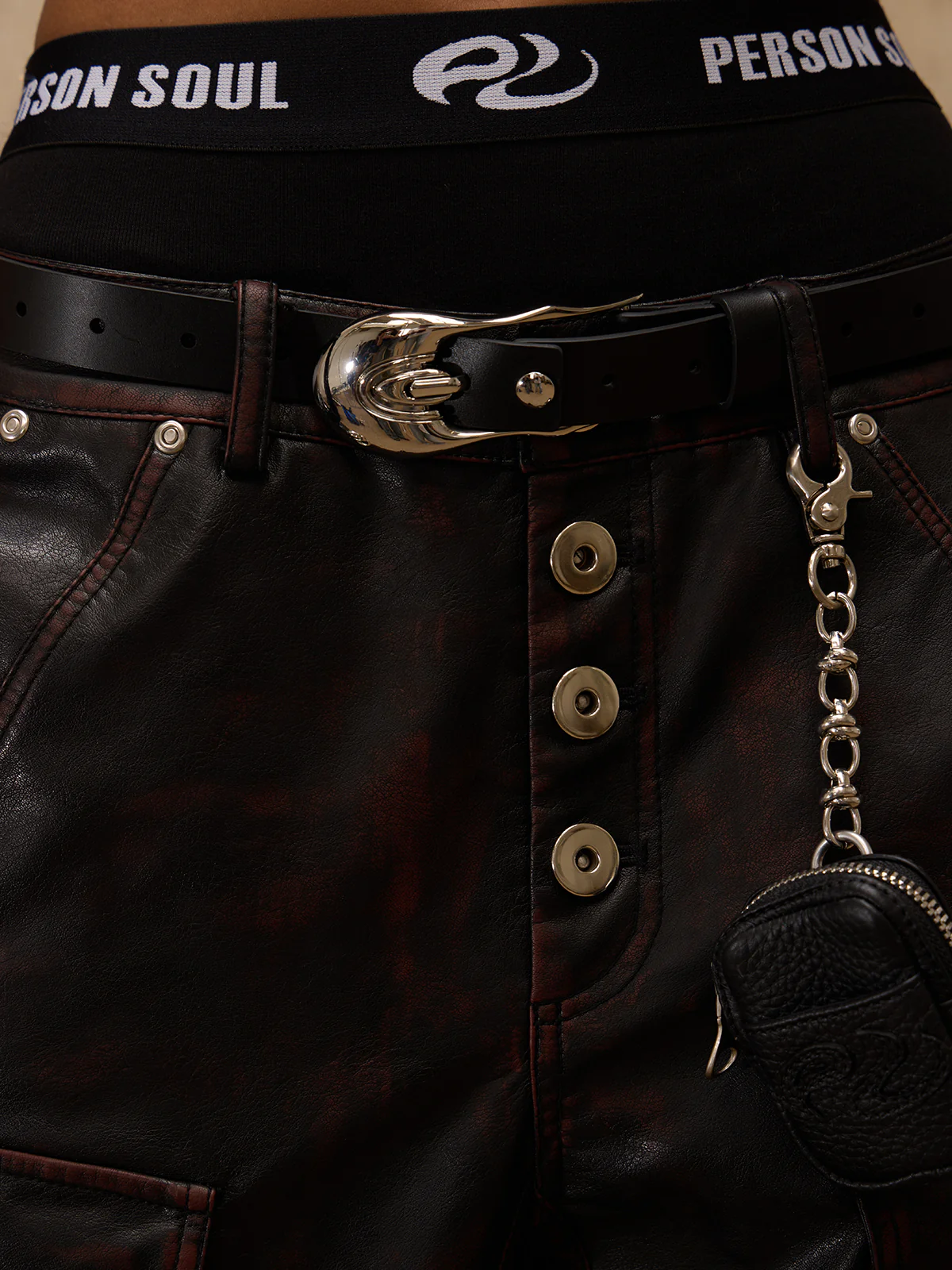 Beetle Faux-Leather Pants - Image 4