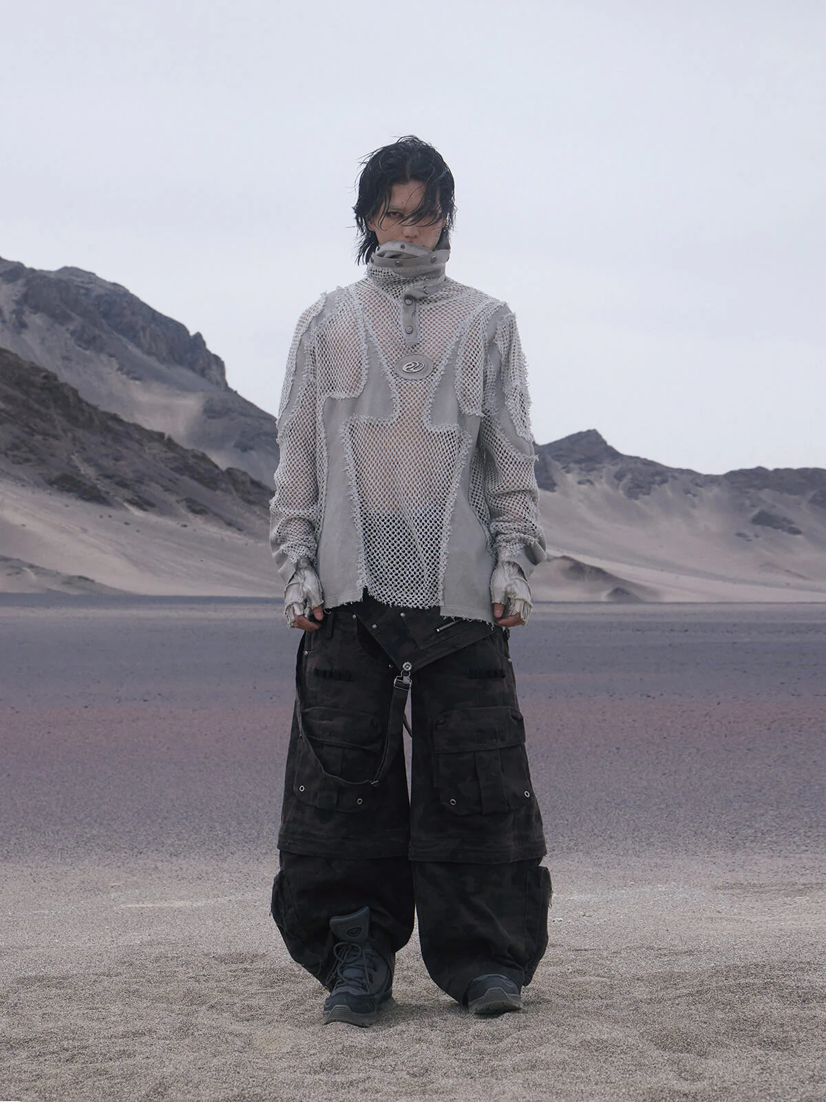 Personsoul Brown Camo Overalls with Zip-Off Legs - Image 6