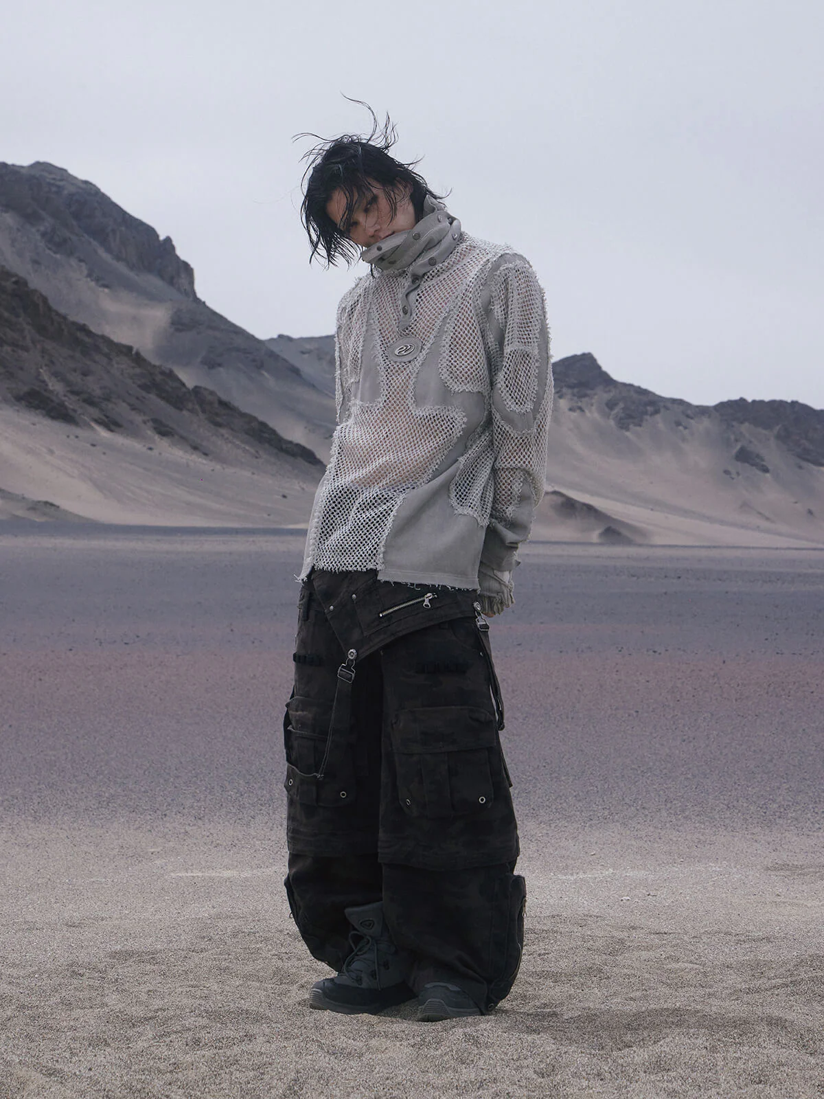 Personsoul Brown Camo Overalls with Zip-Off Legs - Image 8