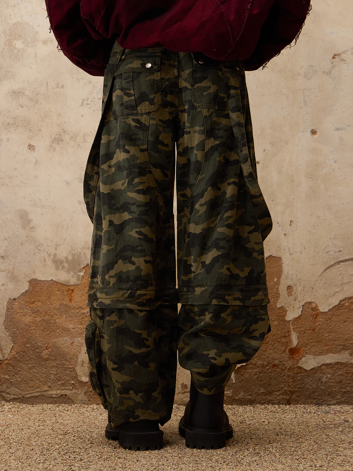 Personsoul Camouflage Overalls with Zip-Off Legs - Image 4