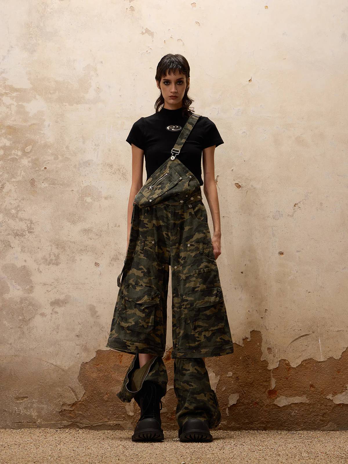 Personsoul Camouflage Overalls with Zip-Off Legs - Image 5