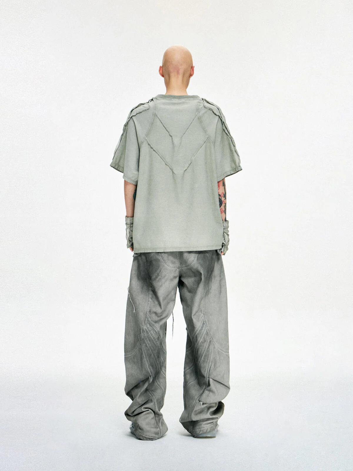 Personsoul Desert Distressed Grey T-shirt - Image 13