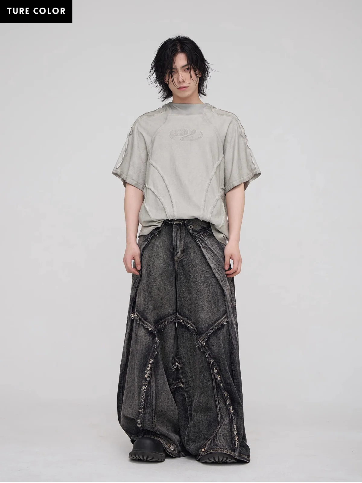 Personsoul Desert Distressed Grey T-shirt - Image 14