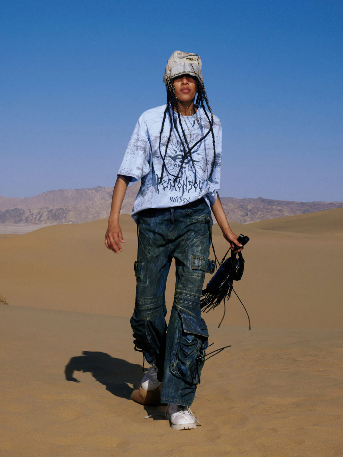 Personsoul Desert Sun Mystical Graphic T-shirt - Image 14