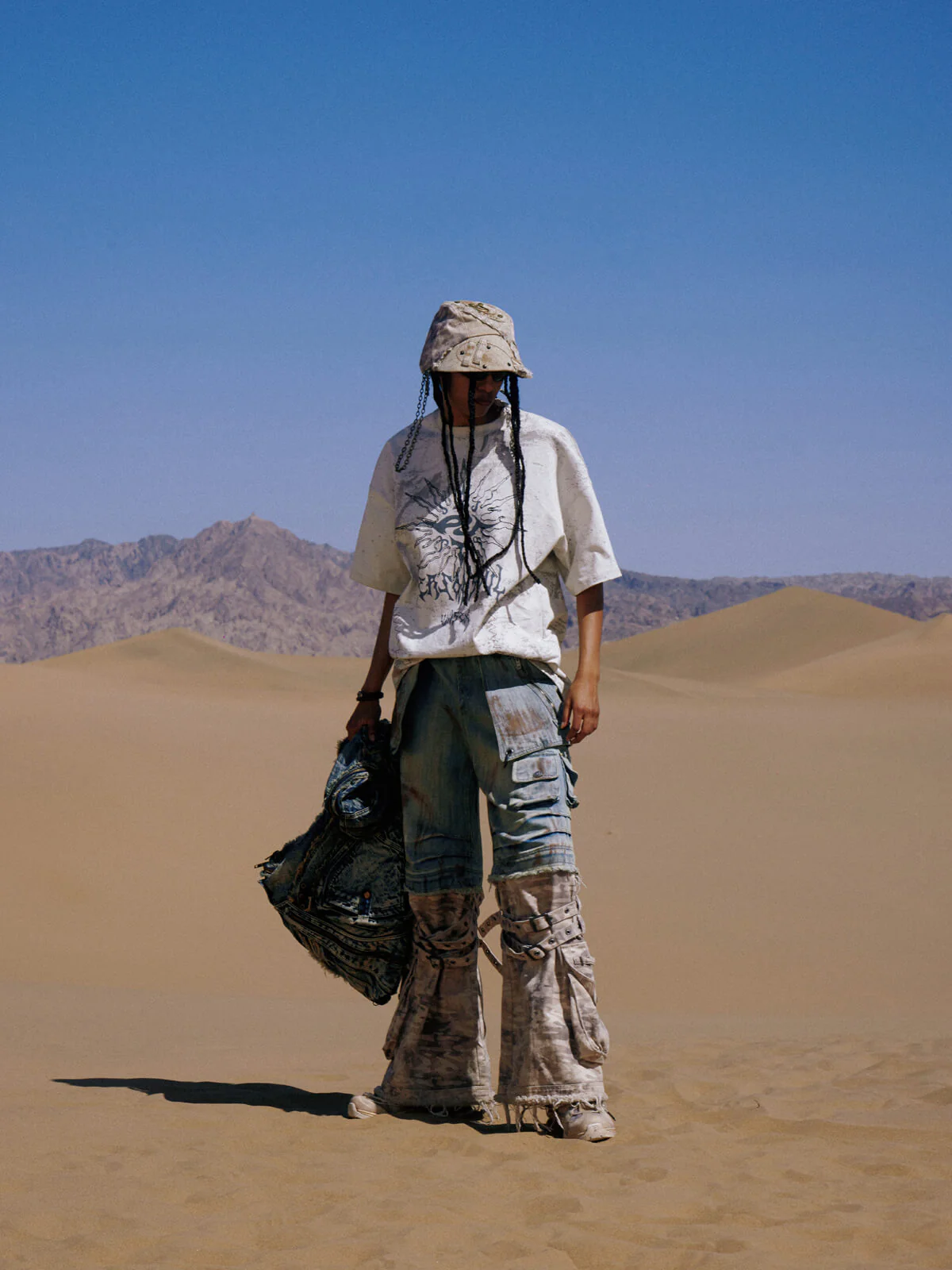Personsoul Desert Sun Mystical Graphic T-shirt - Image 7