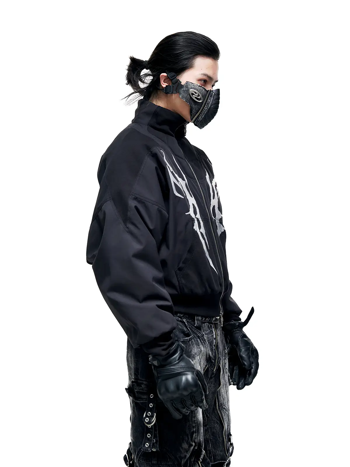 Personsoul Embroidered Cropped Down Jacket - Image 10