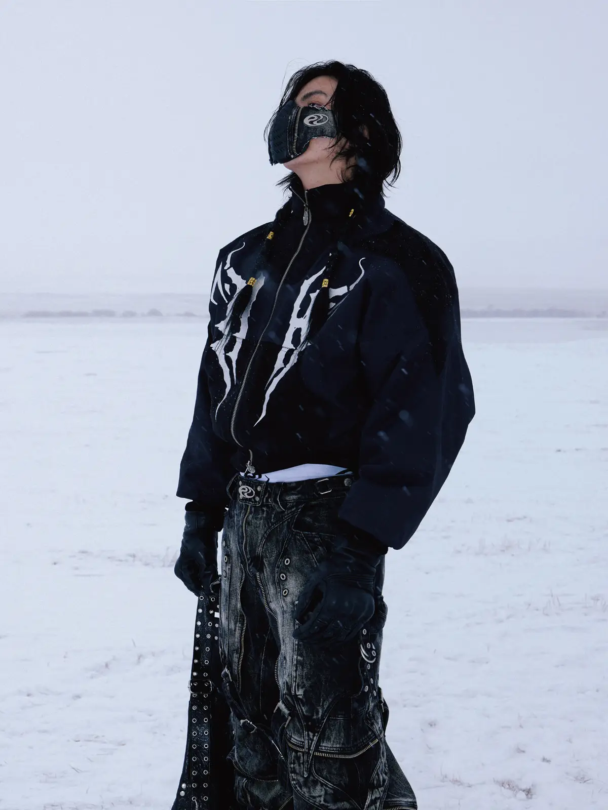 Personsoul Embroidered Cropped Down Jacket - Image 12