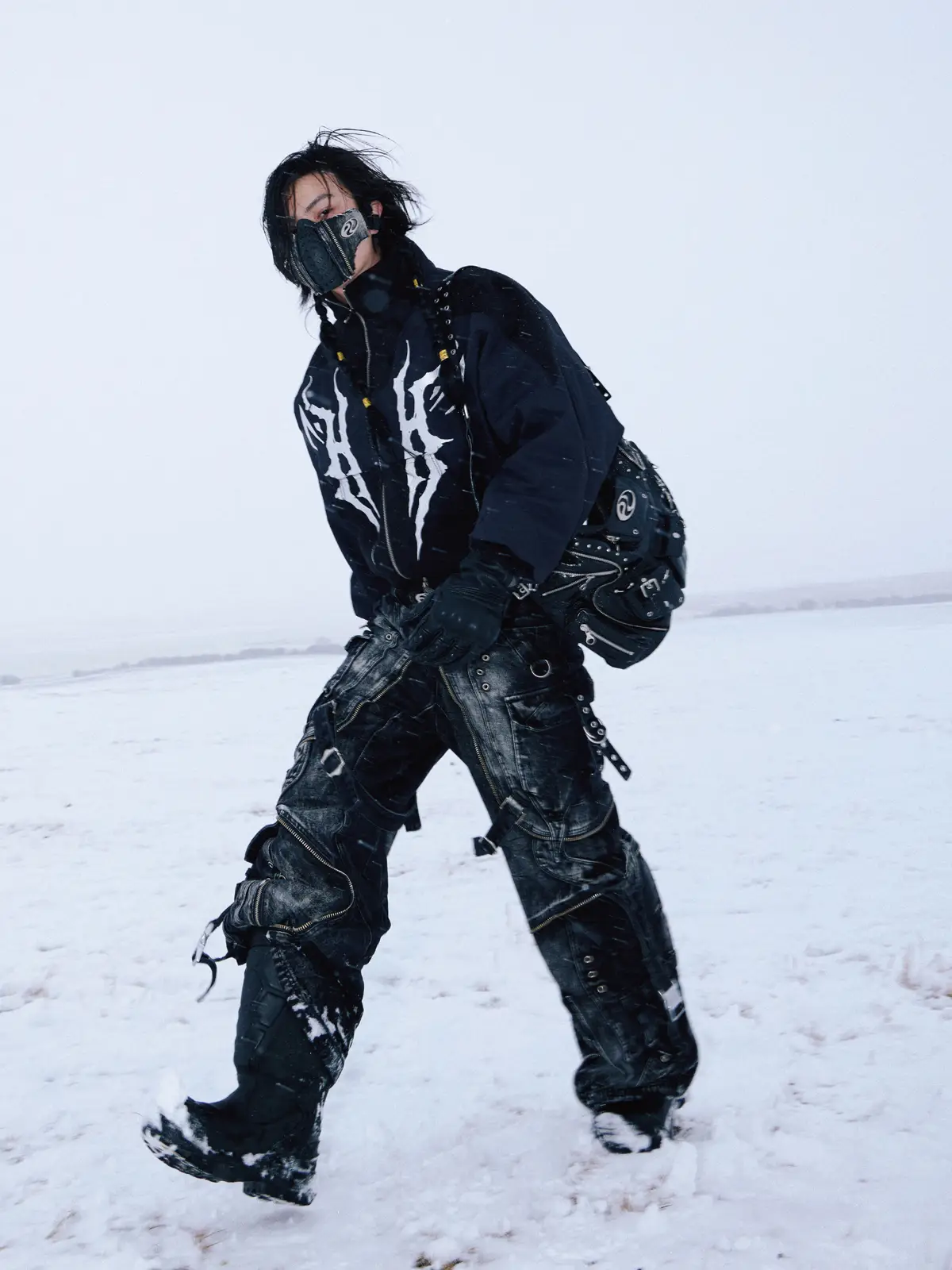 Personsoul Embroidered Cropped Down Jacket - Image 14
