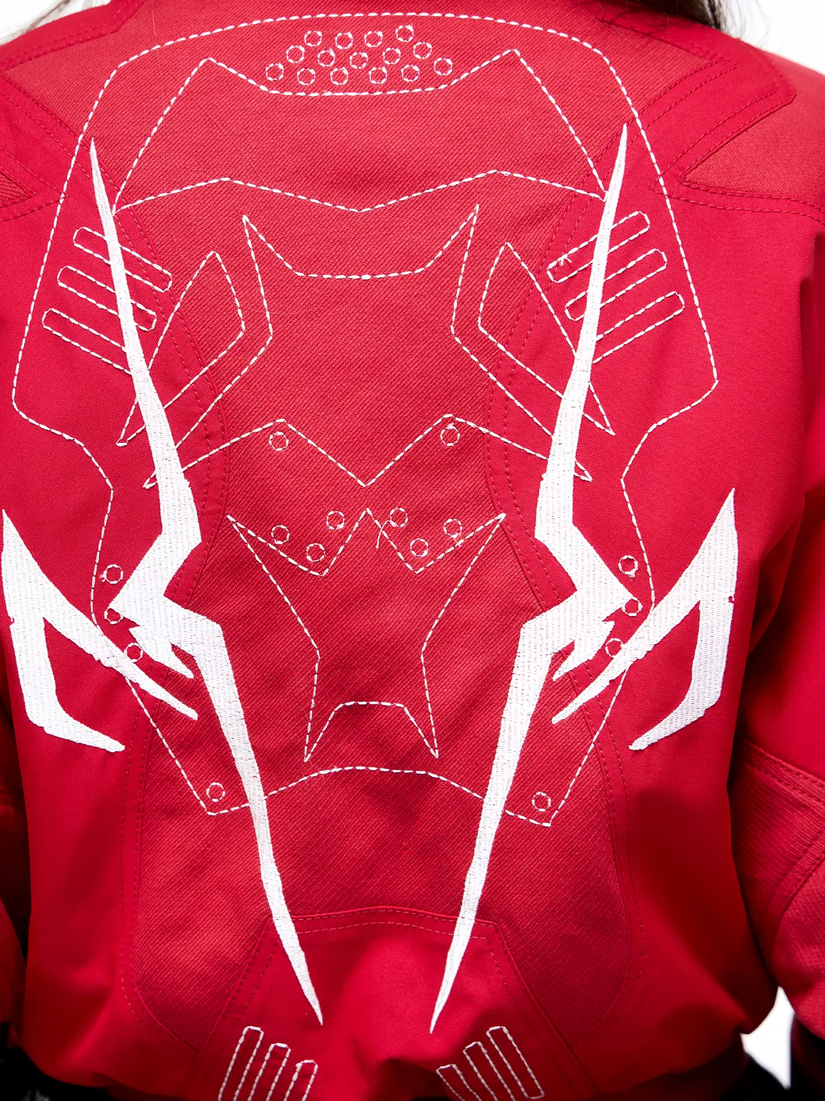 Personsoul Embroidered Cropped Down Jacket - Image 4