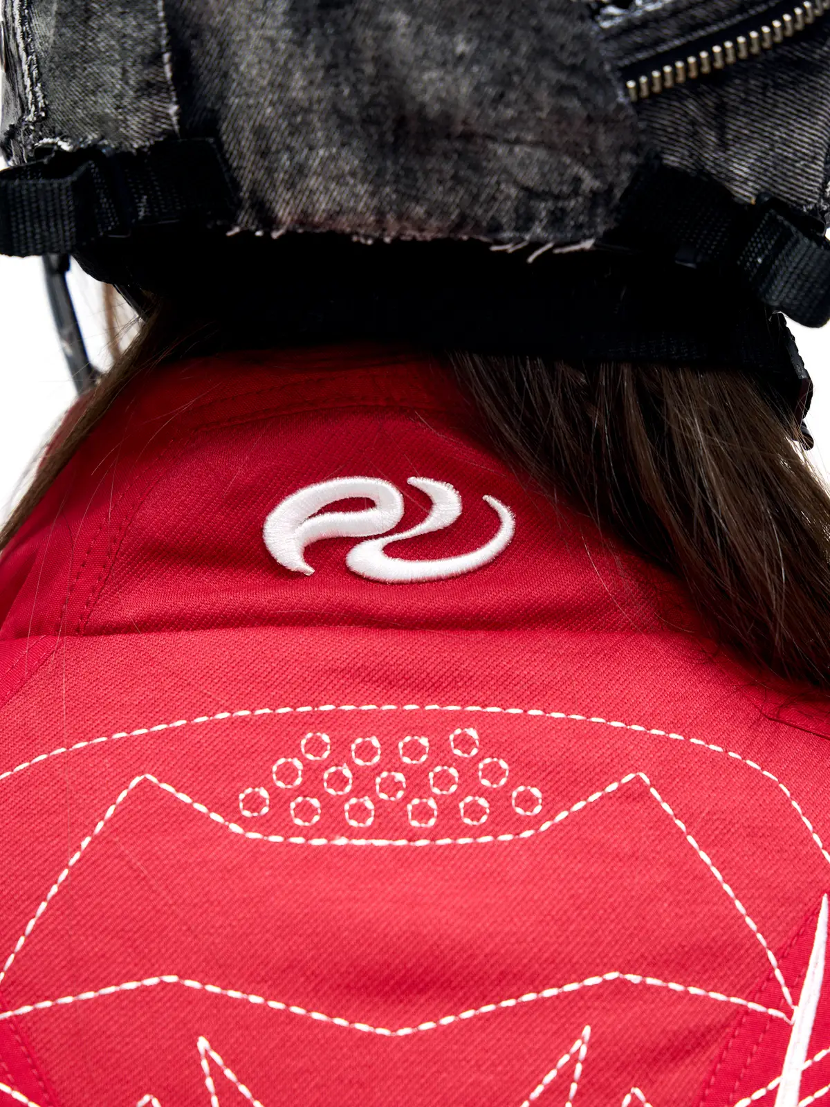 Personsoul Embroidered Cropped Down Jacket - Image 6
