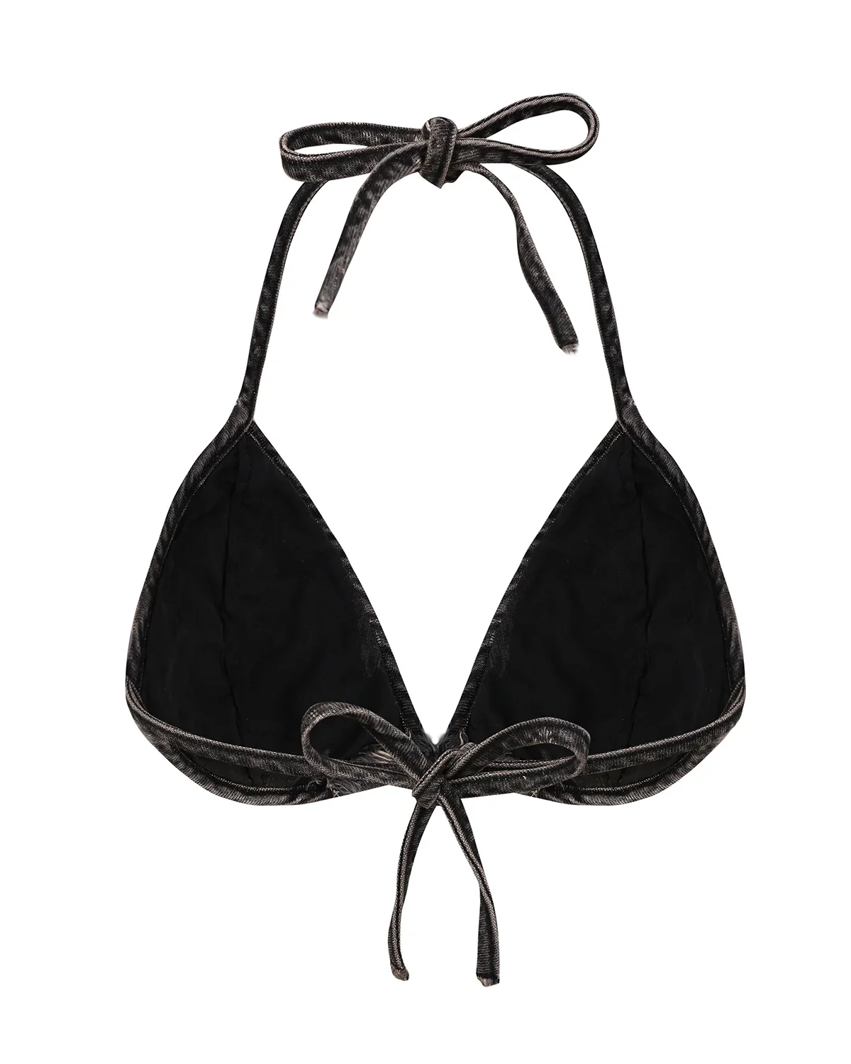 Personsoul Embroidered Mythical Beast Motif Bra Black - Image 2
