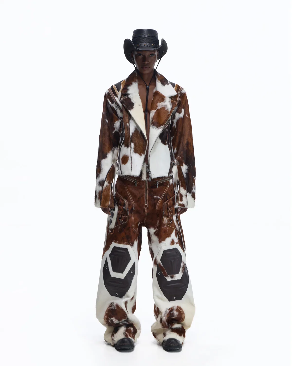 Personsoul Hair-On Cowhide Armor Curved Pants(Limited  100 pieces) - Image 13
