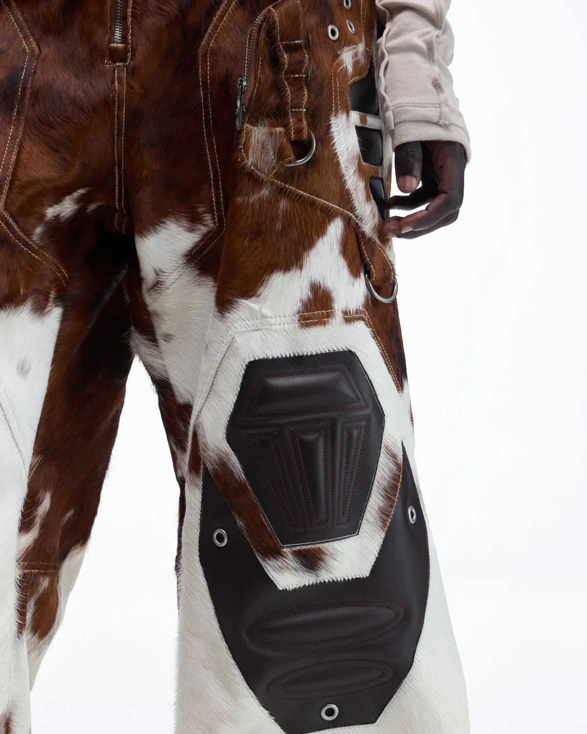 Personsoul Hair-On Cowhide Armor Curved Pants(Limited  100 pieces) - Image 5