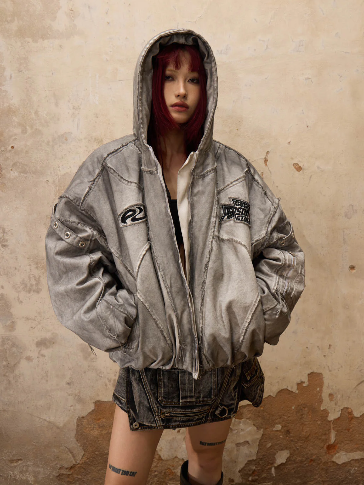 Personsoul Hand Brushed Dirty Cotton Jacket - Image 6