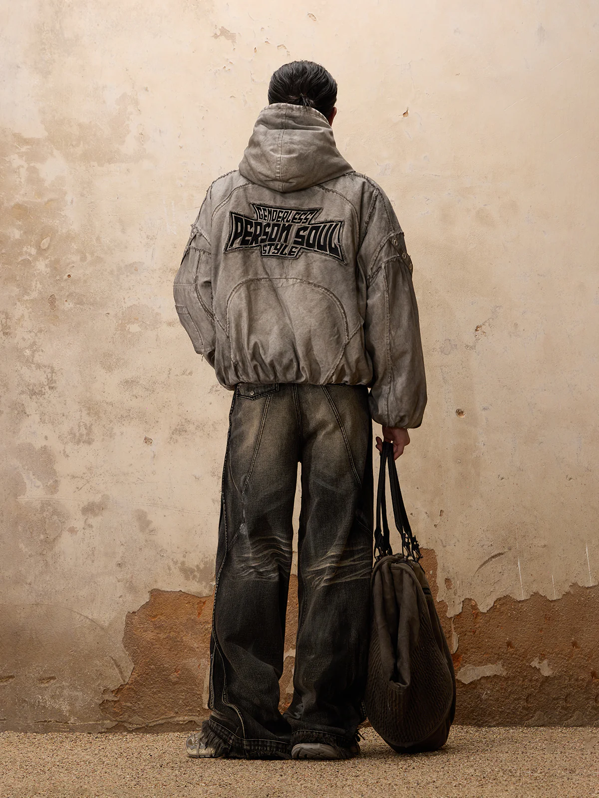Personsoul Hand Brushed Dirty Cotton Jacket - Image 8