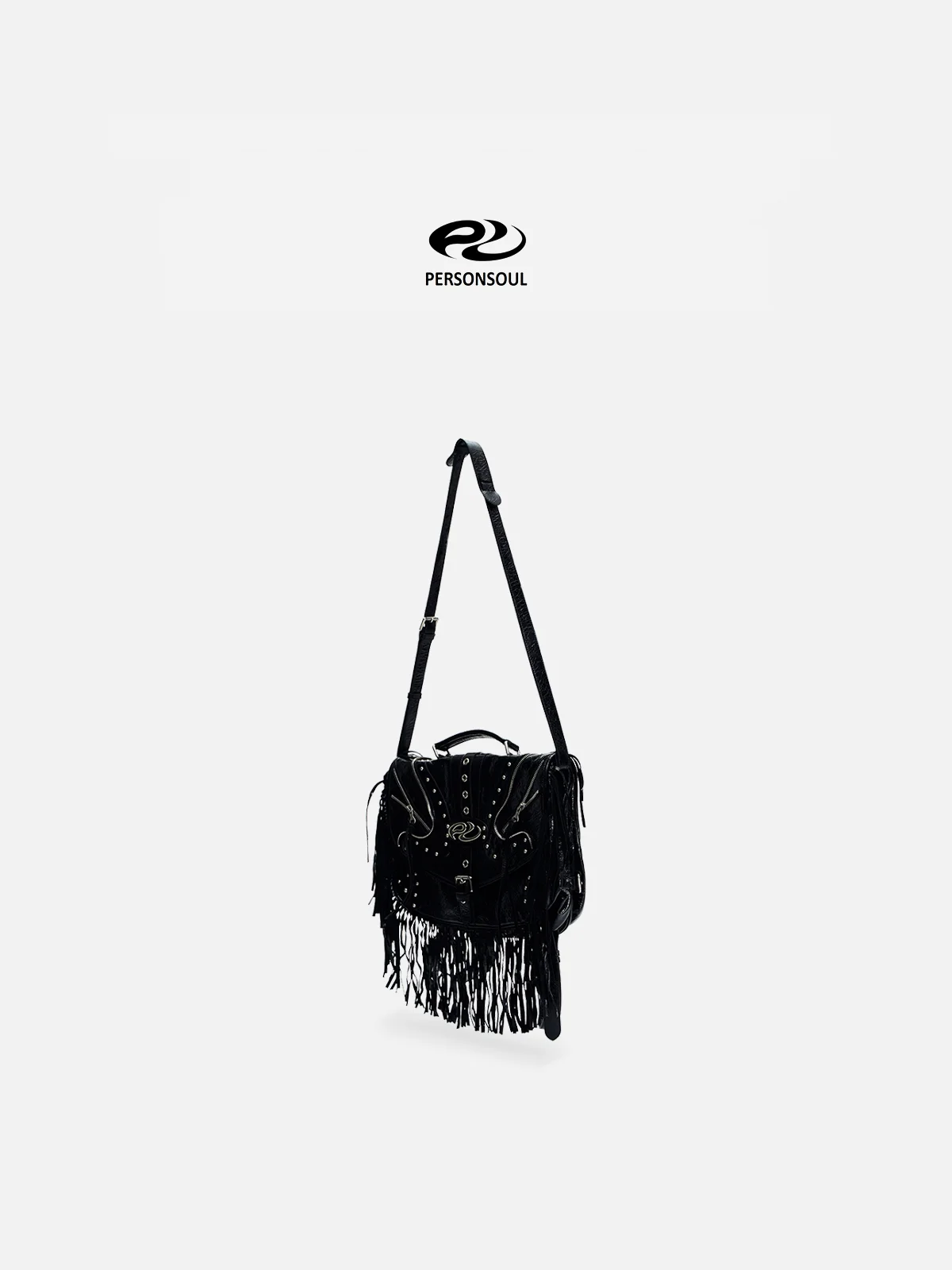 Personsoul Heavy-Duty Fringe Leather Messenger - Image 9