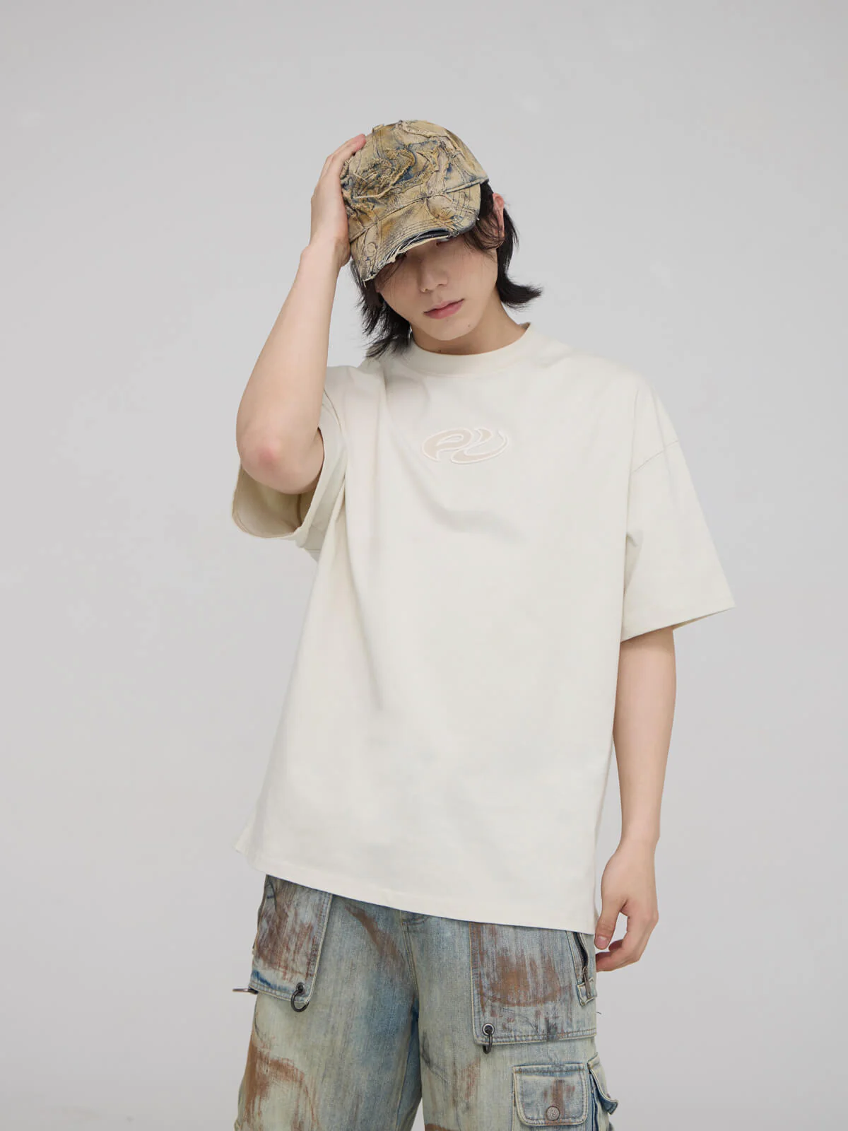 Personsoul Logo Embroidered Basic T-shirt - Image 8
