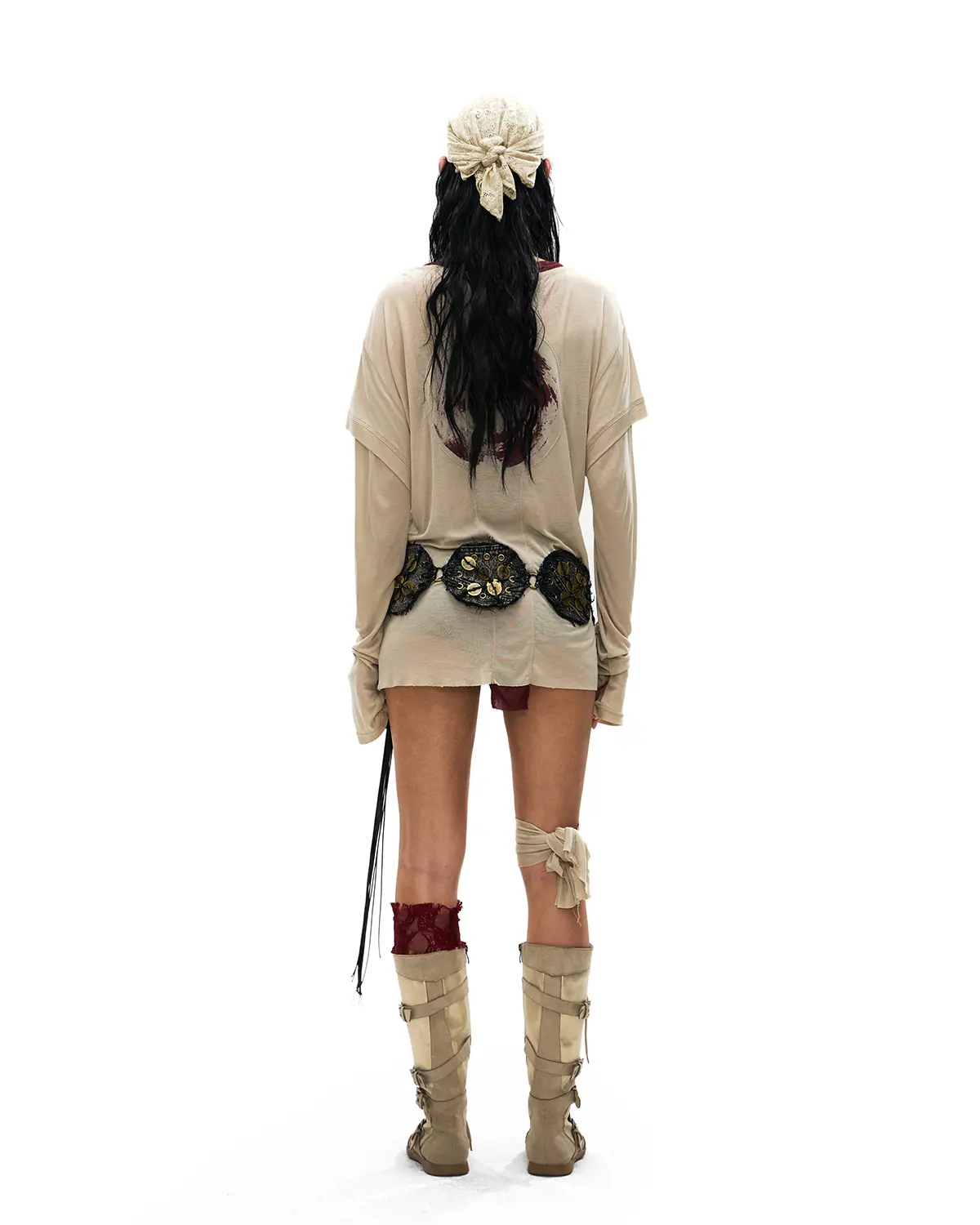 Personsoul Pangu Primordial Print Faux-Layer T-Shirt - Image 10