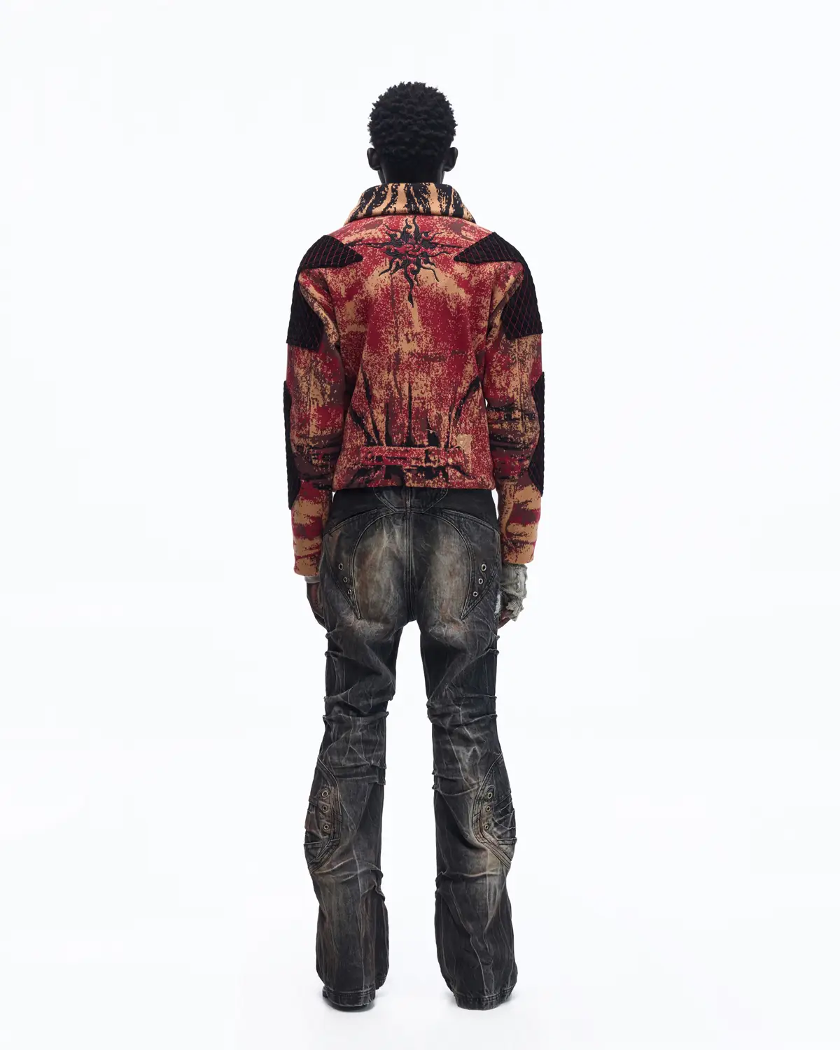 Personsoul Patchwork Knit Jacket - Image 12