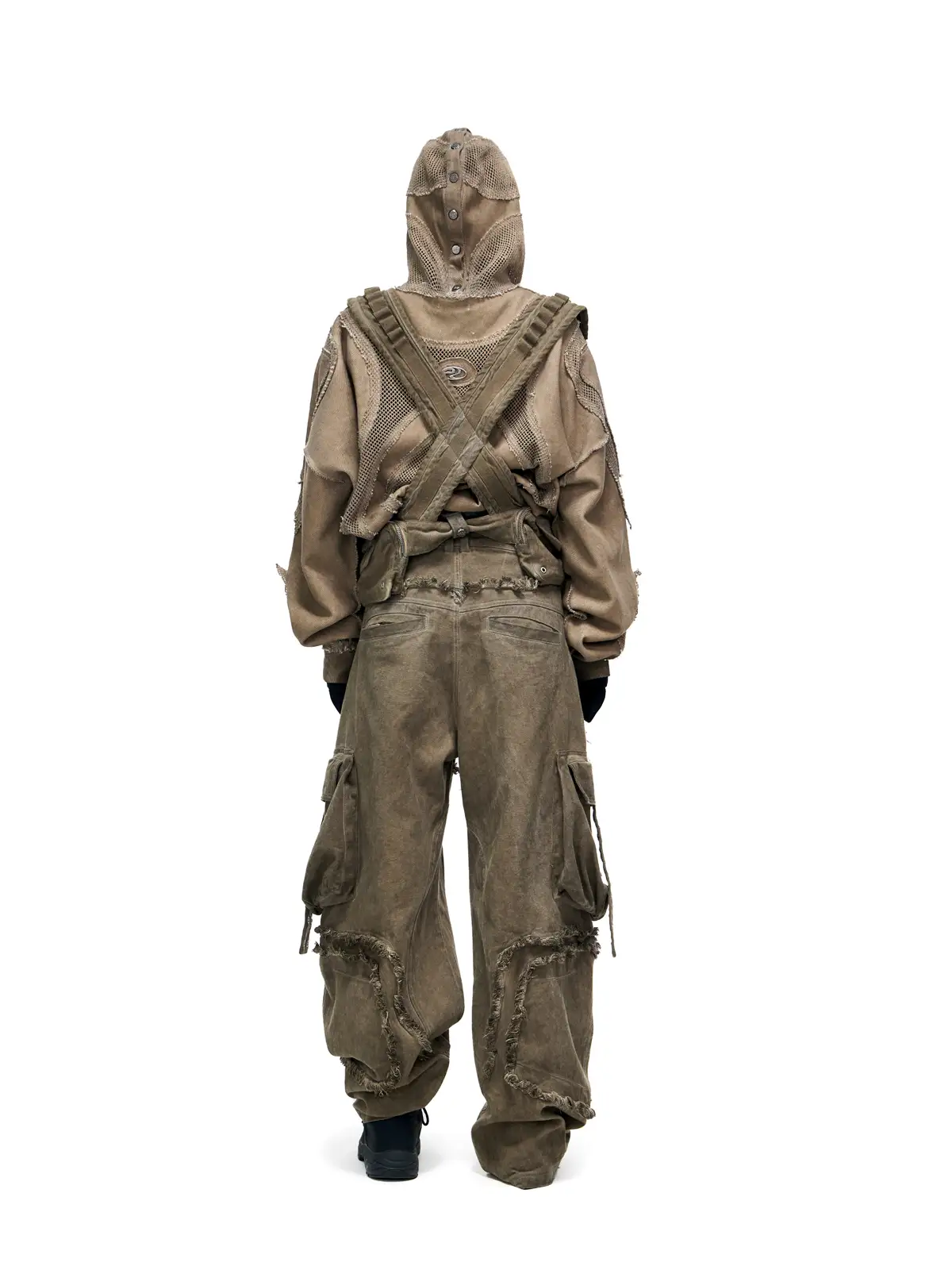 Personsoul Sand Dirty Dye Zip-Up Hoodie - Image 18