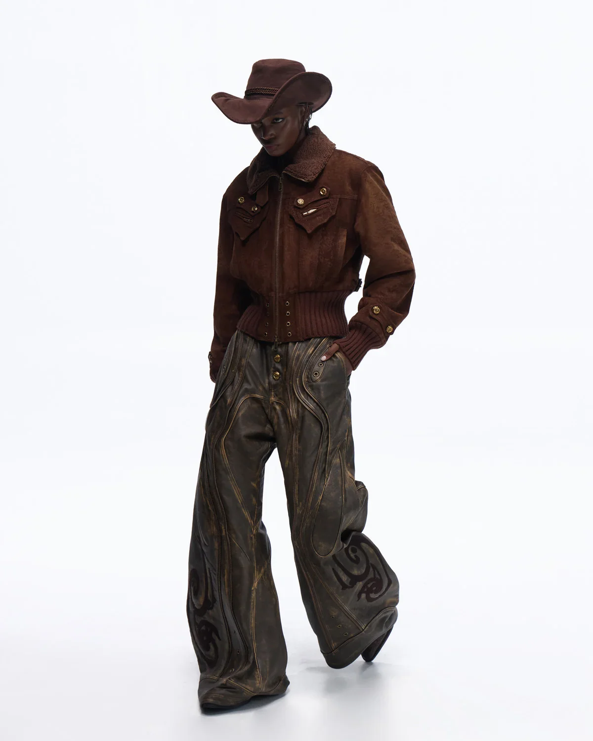 Personsoul Silk-finished Nubuck Cowhide Vintage Jacket(Limited 100 pieces) - Image 11