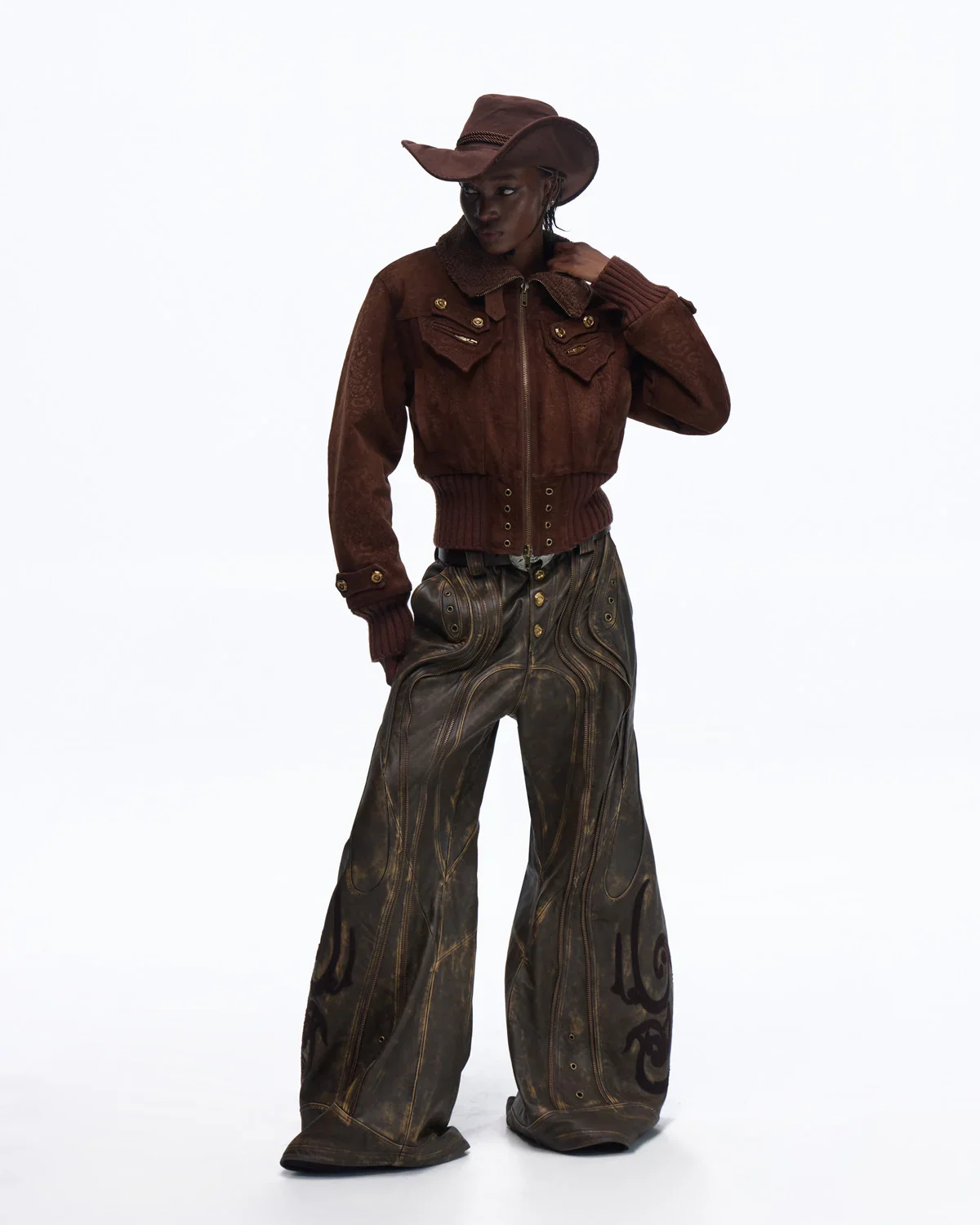 Personsoul Silk-finished Nubuck Cowhide Vintage Jacket(Limited 100 pieces) - Image 12