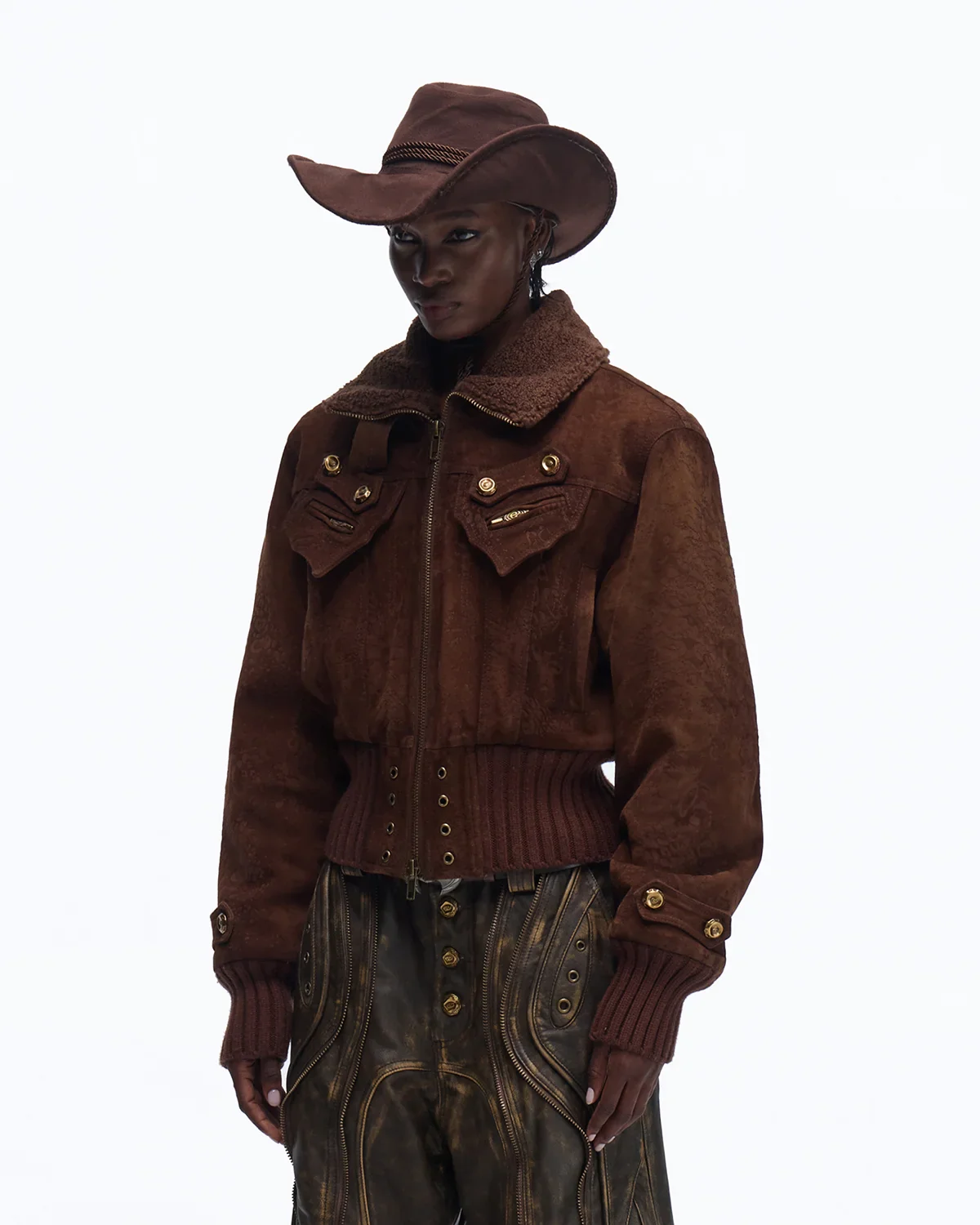 Personsoul Silk-finished Nubuck Cowhide Vintage Jacket(Limited 100 pieces) - Image 2