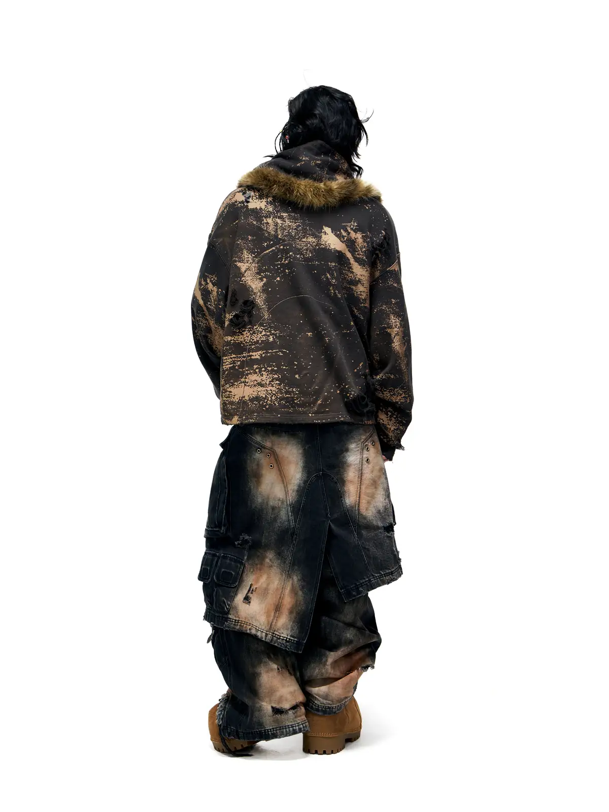 Personsoul Sun Totem Distressed Hoodie - Image 8