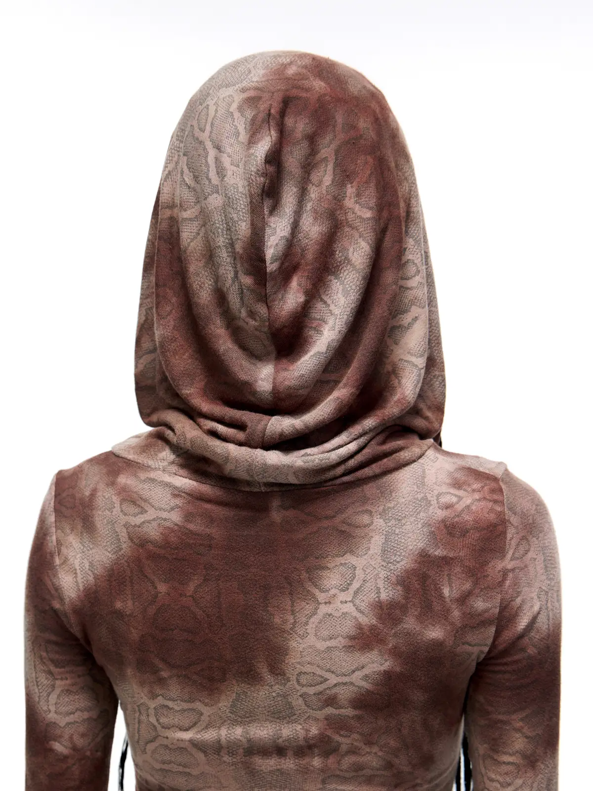 Personsoul Sun Totem Mesh Hooded Bottoming Shirt - Image 4