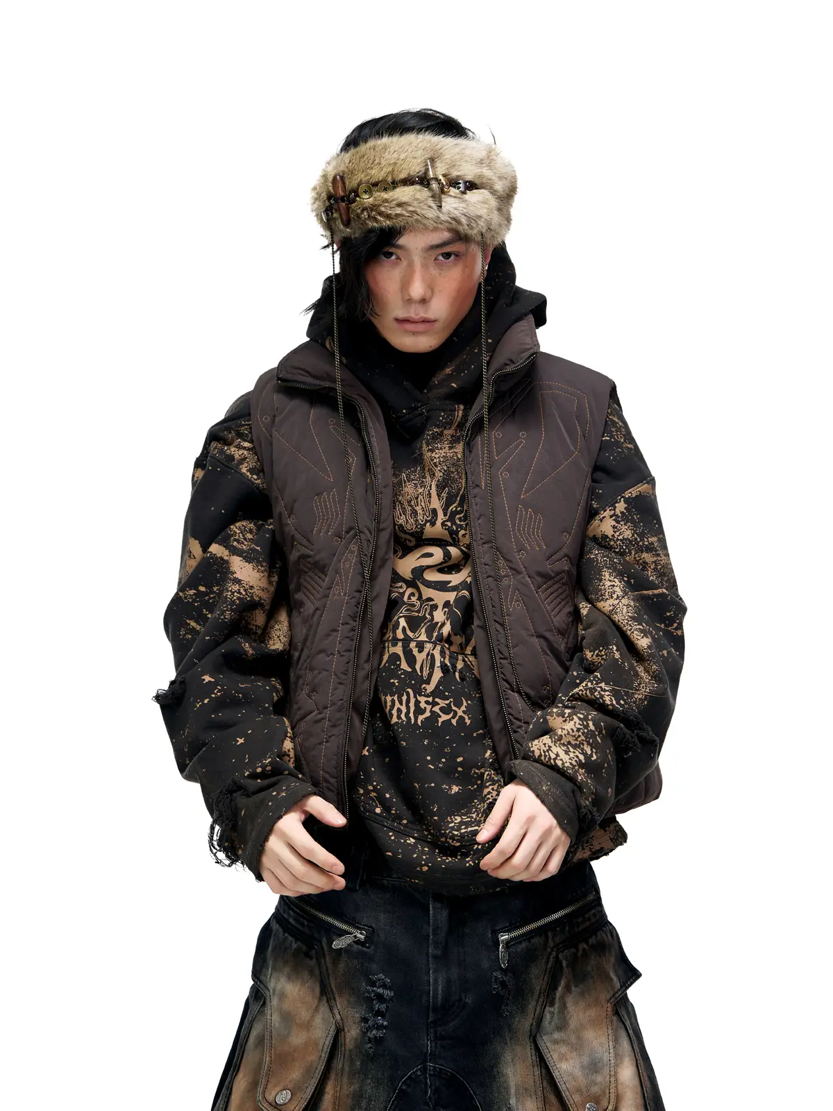 Personsoul Tactical Embroidered Down Vest - Image 11