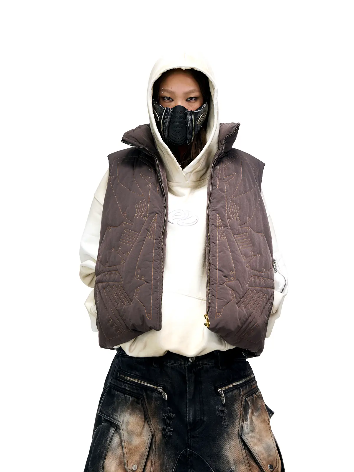 Personsoul Tactical Embroidered Down Vest - Image 5