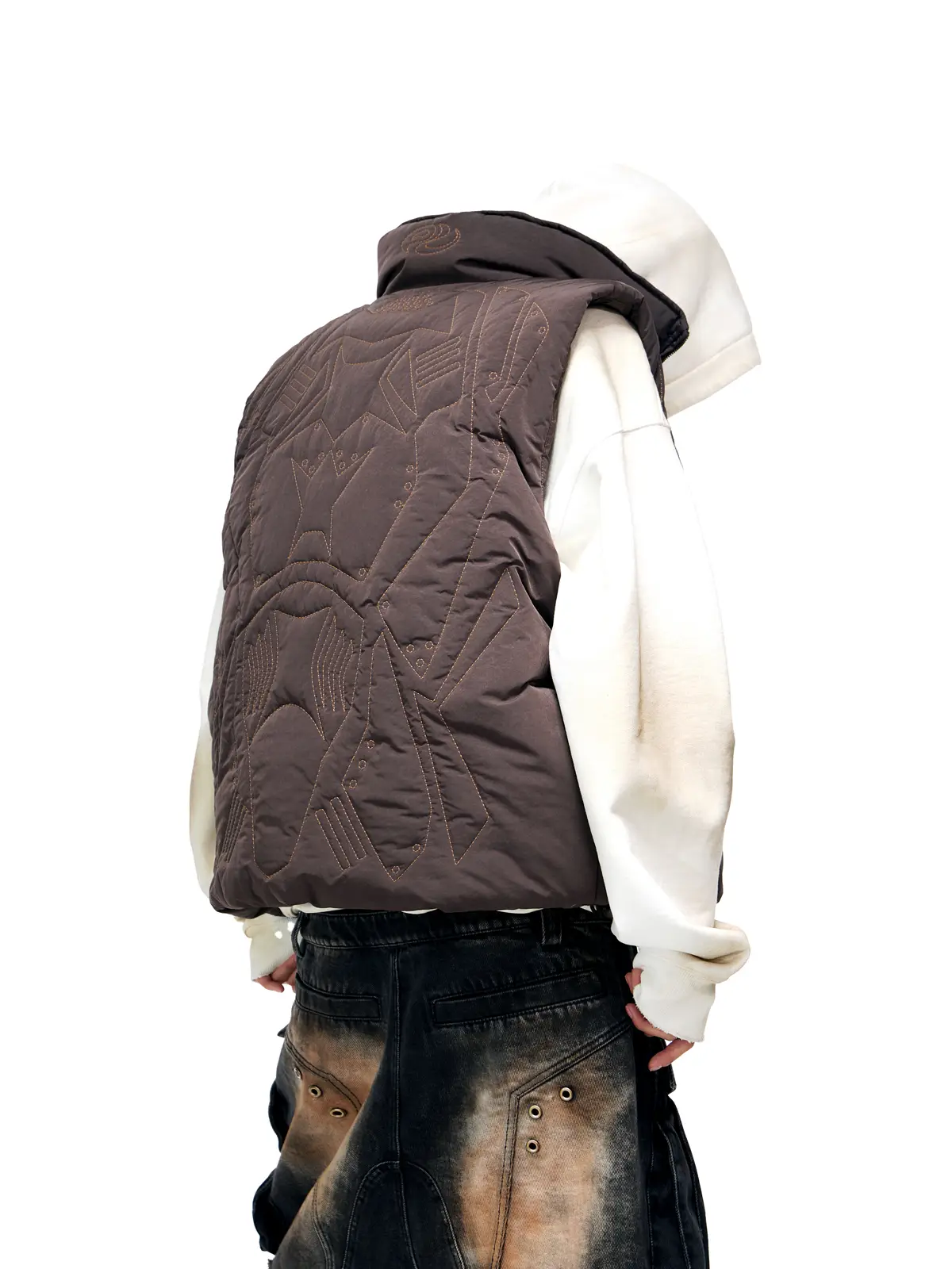 Personsoul Tactical Embroidered Down Vest - Image 6