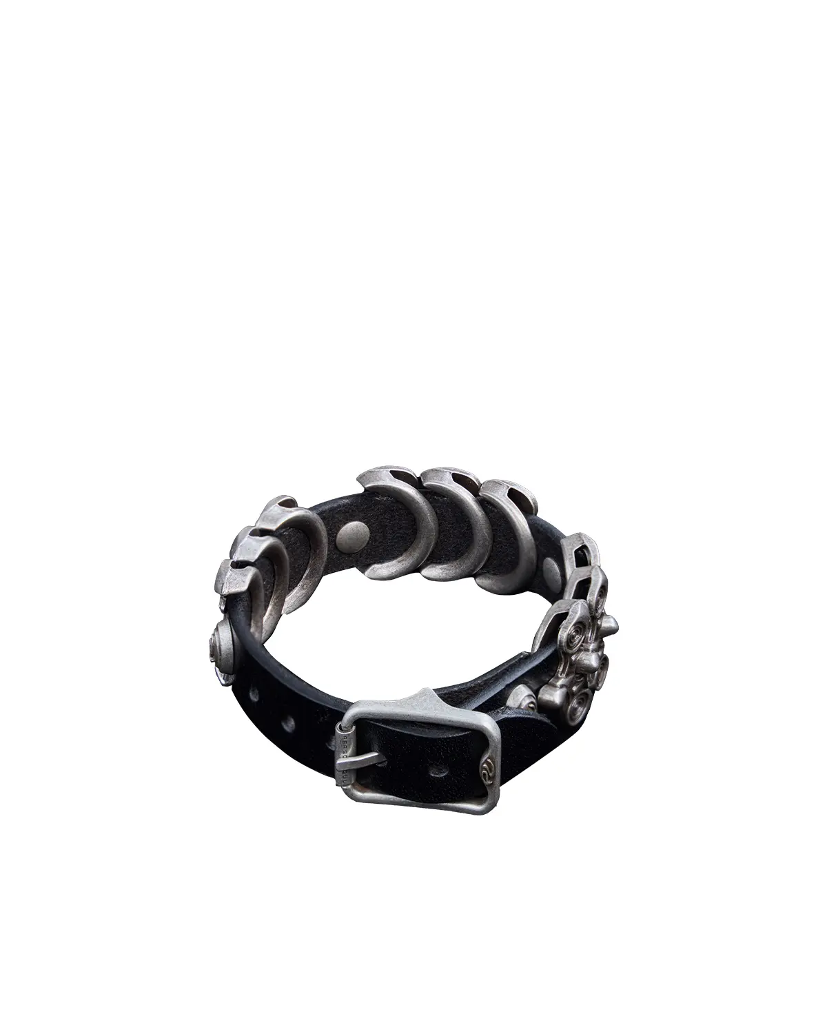 Personsoul Top-Grain Cowhide Hardware Xuan Bird Bracelet Black - Image 3