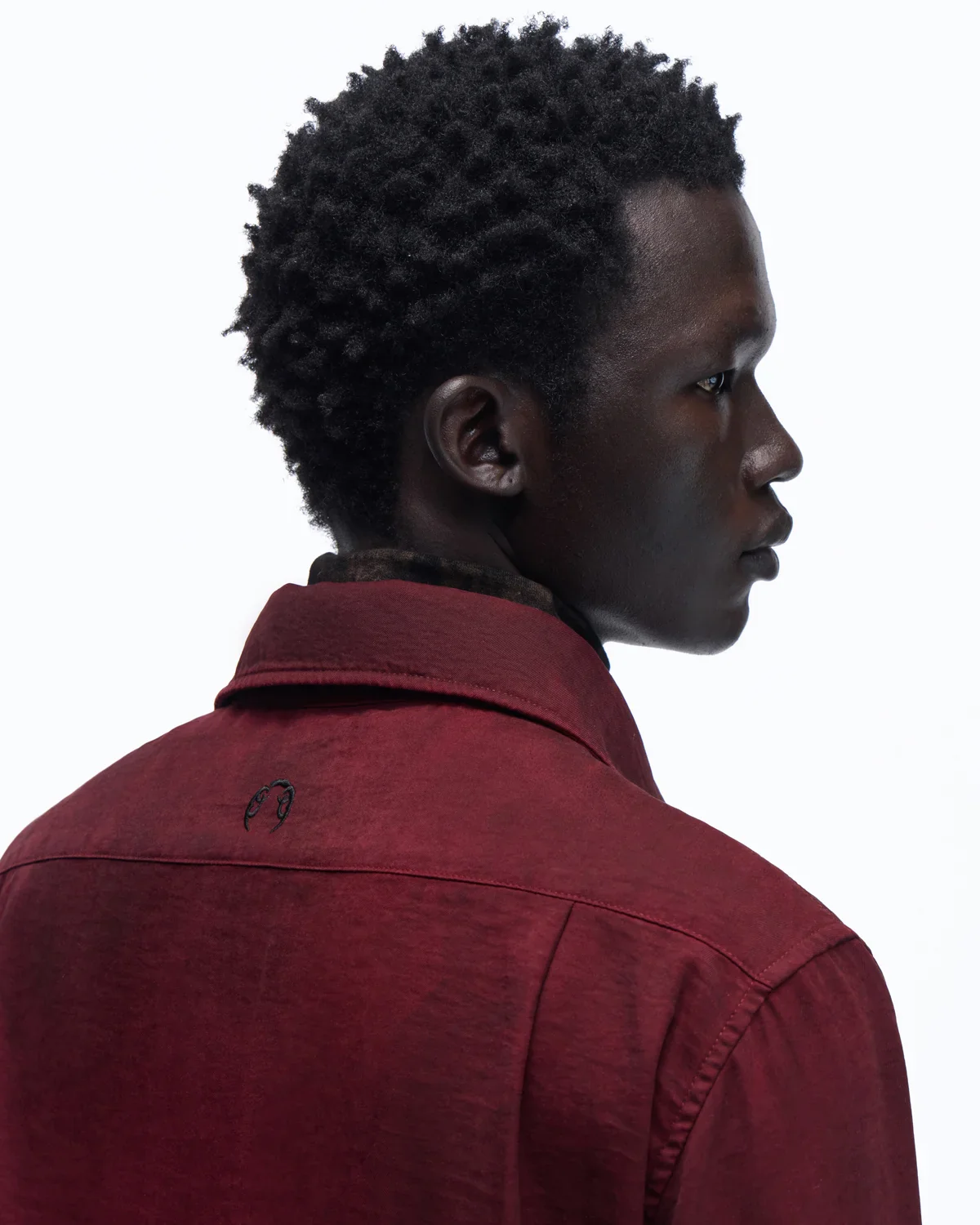 Personsoul Vintage Wine Red Shirt with Totem Print - Image 5