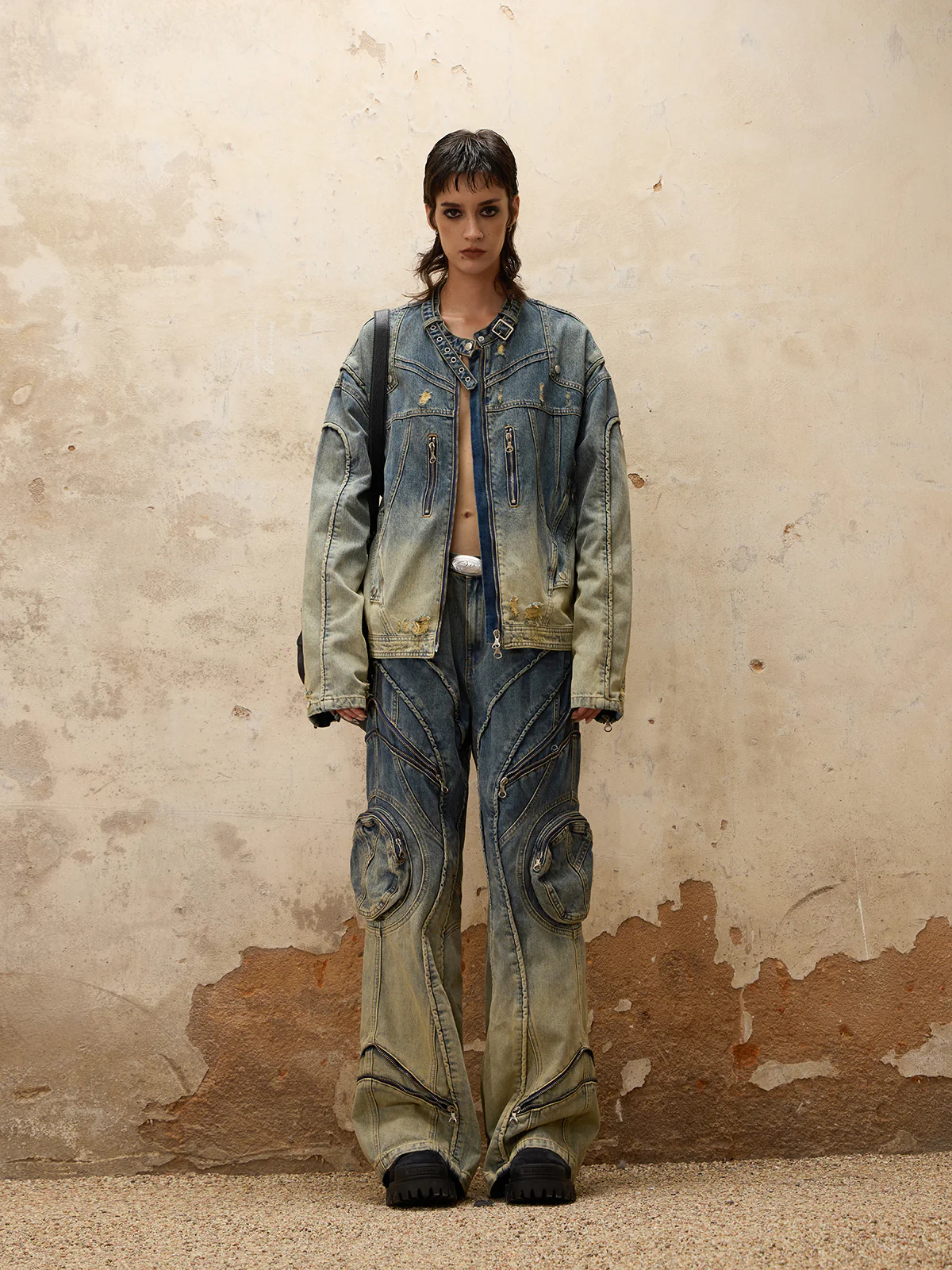 Personsoul Washing Denim Jacket - Image 6