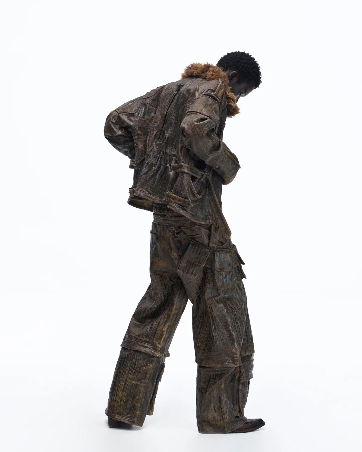 Personsoul Waxed Vintage Detachable Fur Collar Jacket(Limited  100 pieces) - Image 11