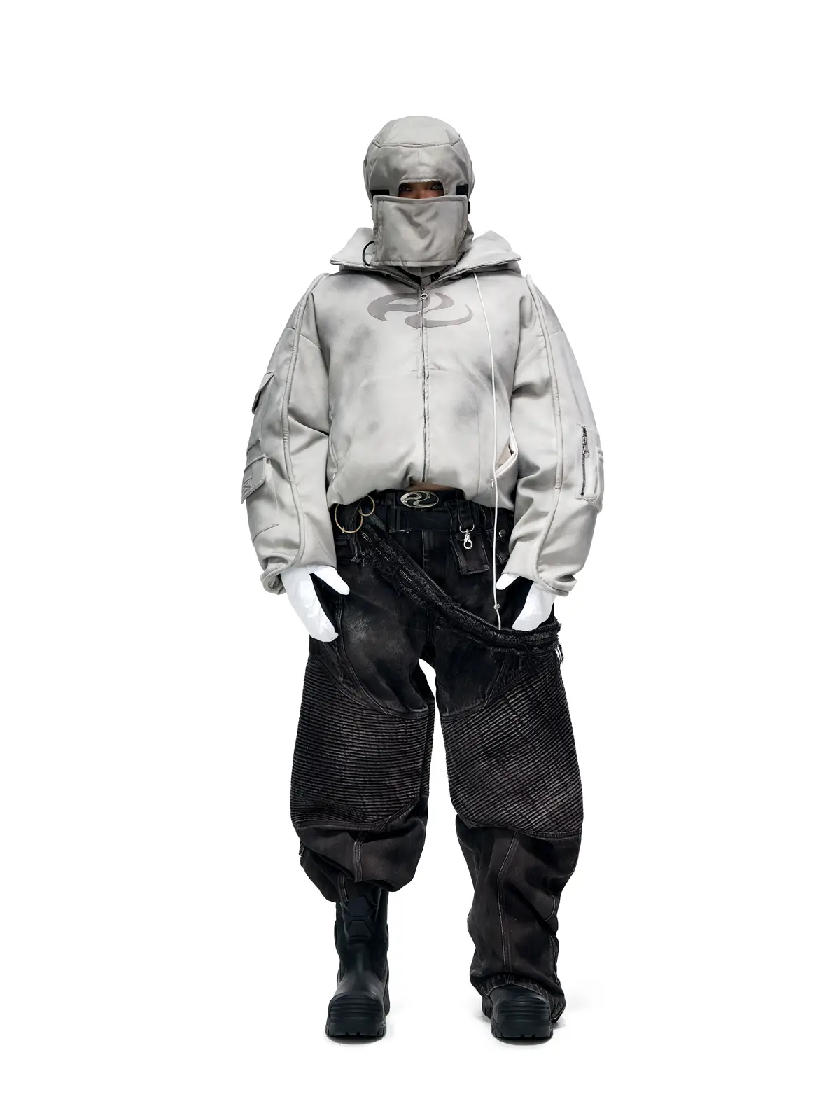 Personsoul Yuan Symbol Puffer Jacket - Image 10