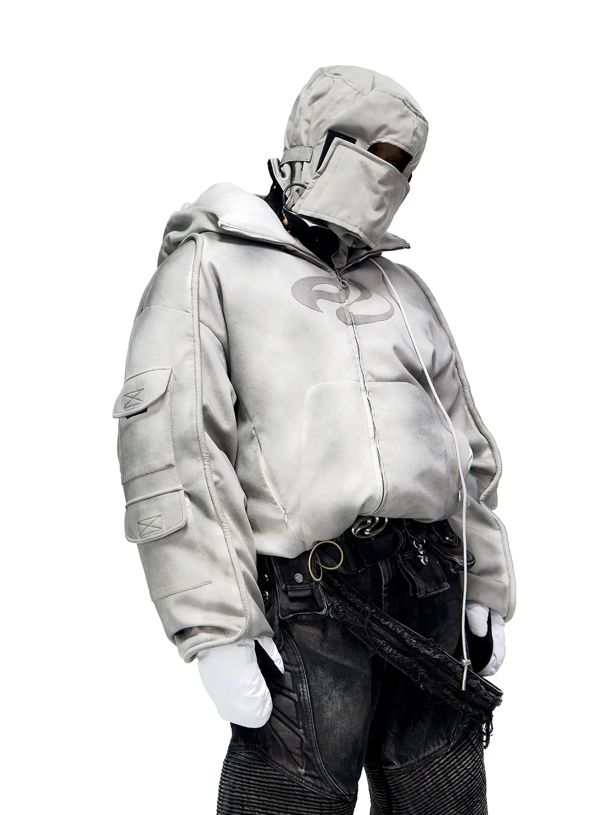 Personsoul Yuan Symbol Puffer Jacket - Image 8