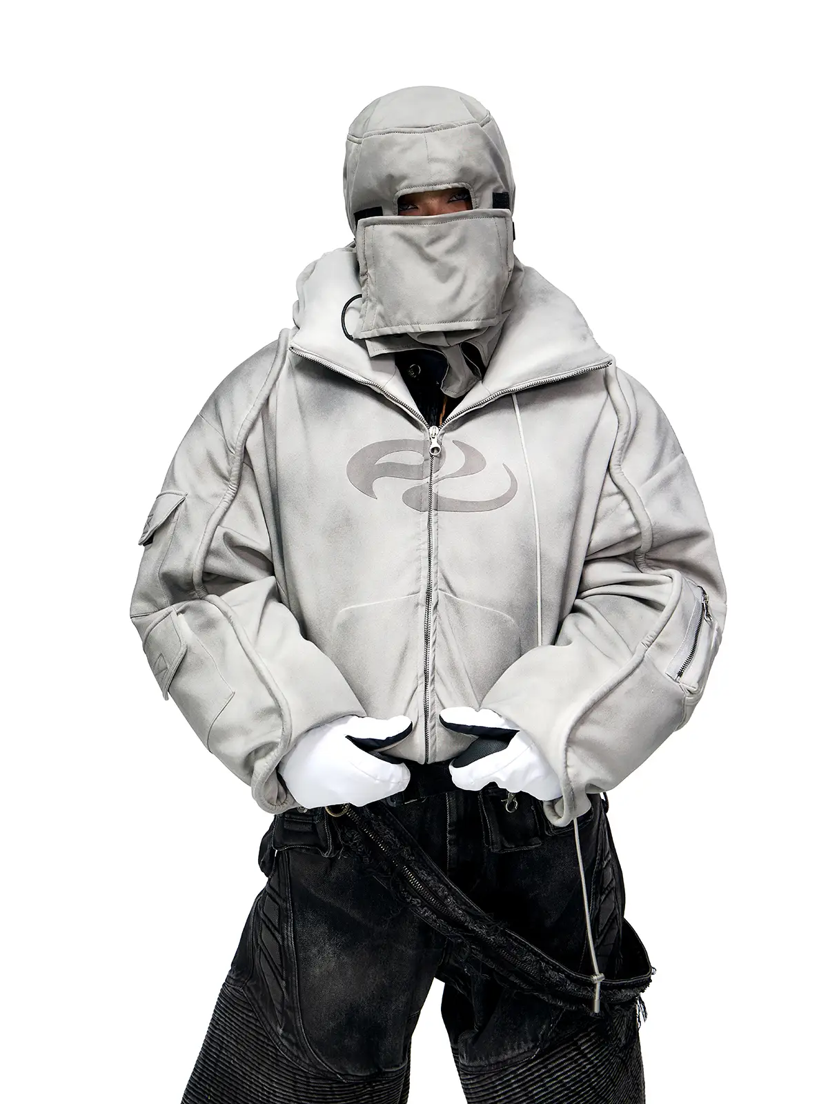 Personsoul Yuan Symbol Puffer Jacket - Image 9