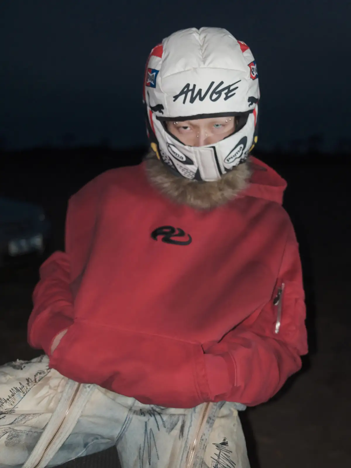 Personsoul Yuan Symbol Tie-Dye Gradient Hoodie - Image 14
