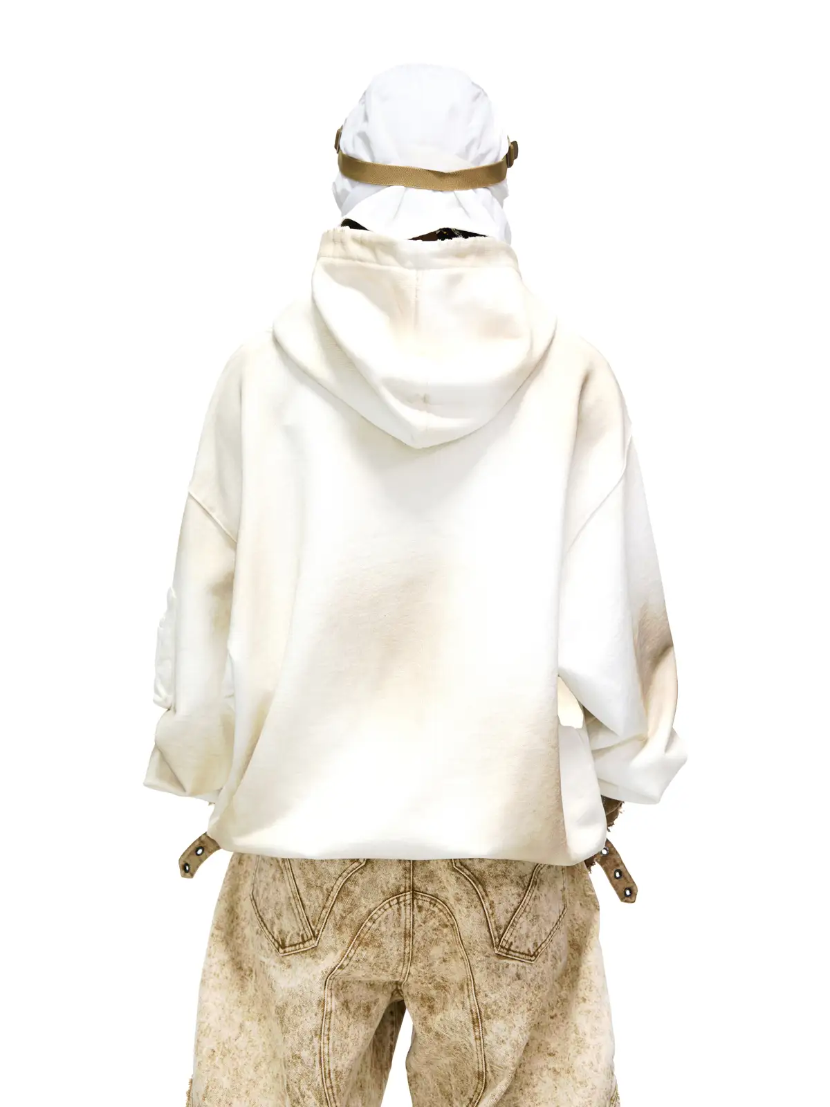 Personsoul Yuan Symbol Tie-Dye Gradient Hoodie - Image 3