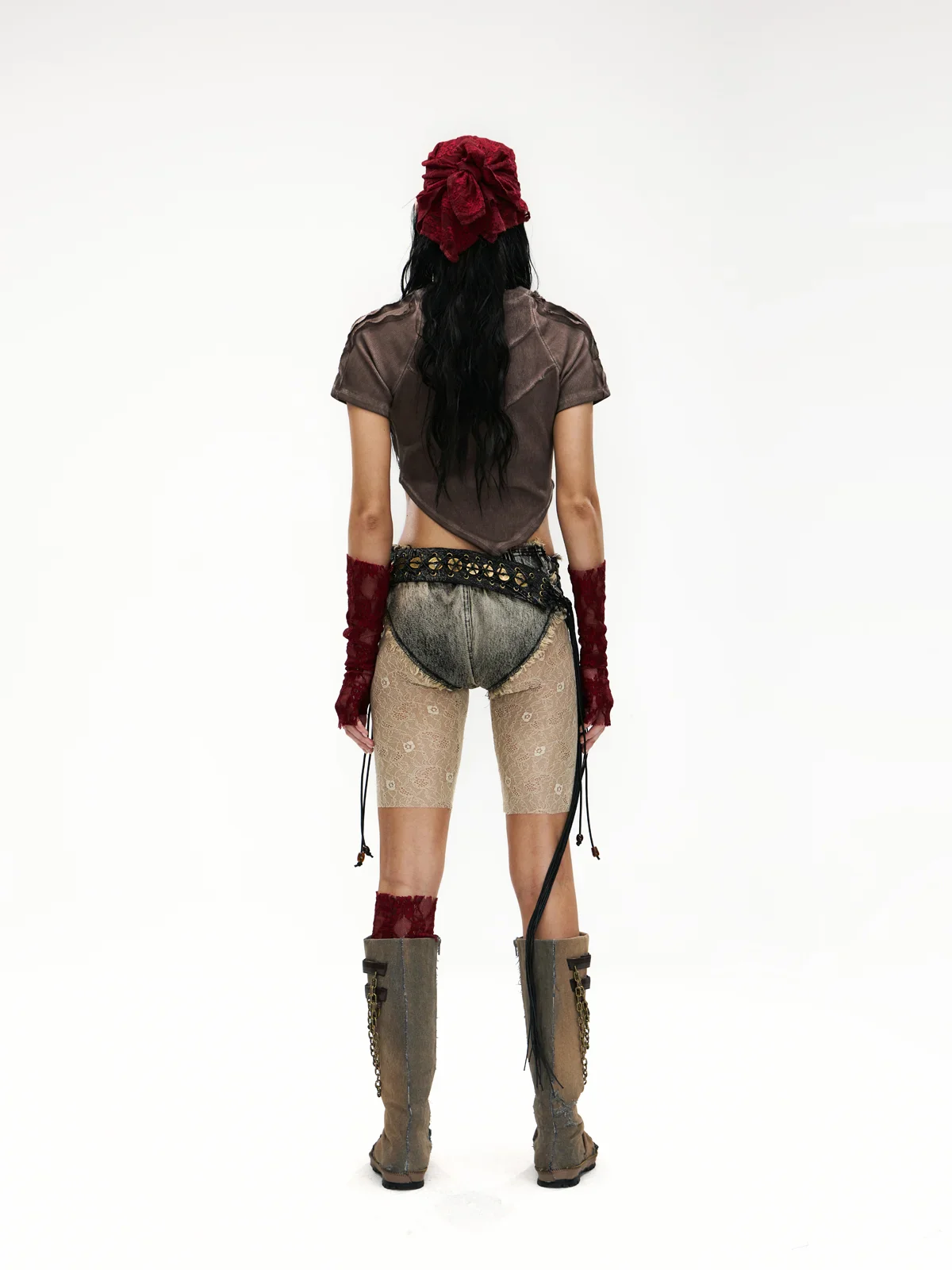 Raw Edge Deconstruction V-hem Top - Image 8