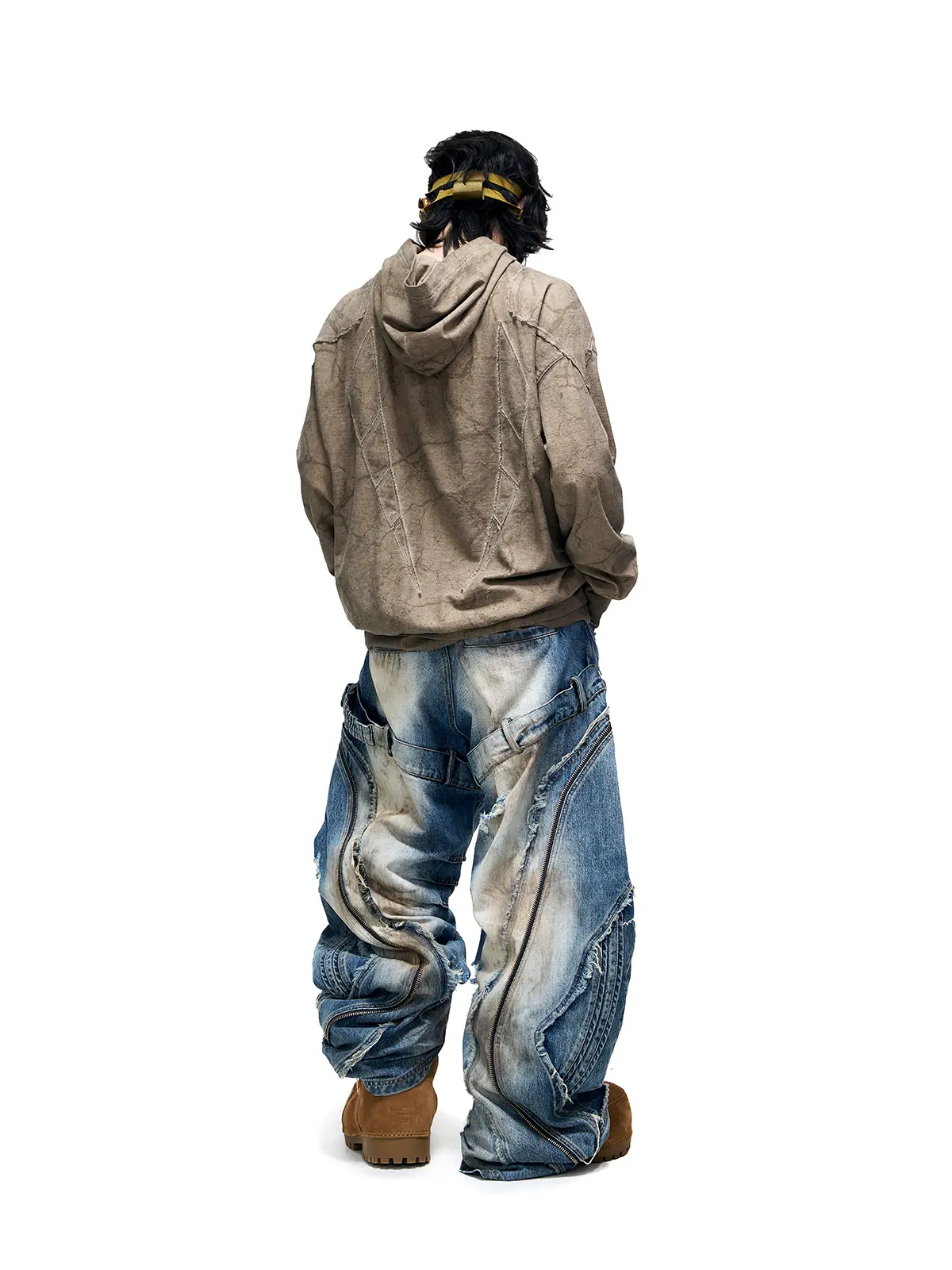 Vintage Sun Totem Distressed Hoodies - Image 12